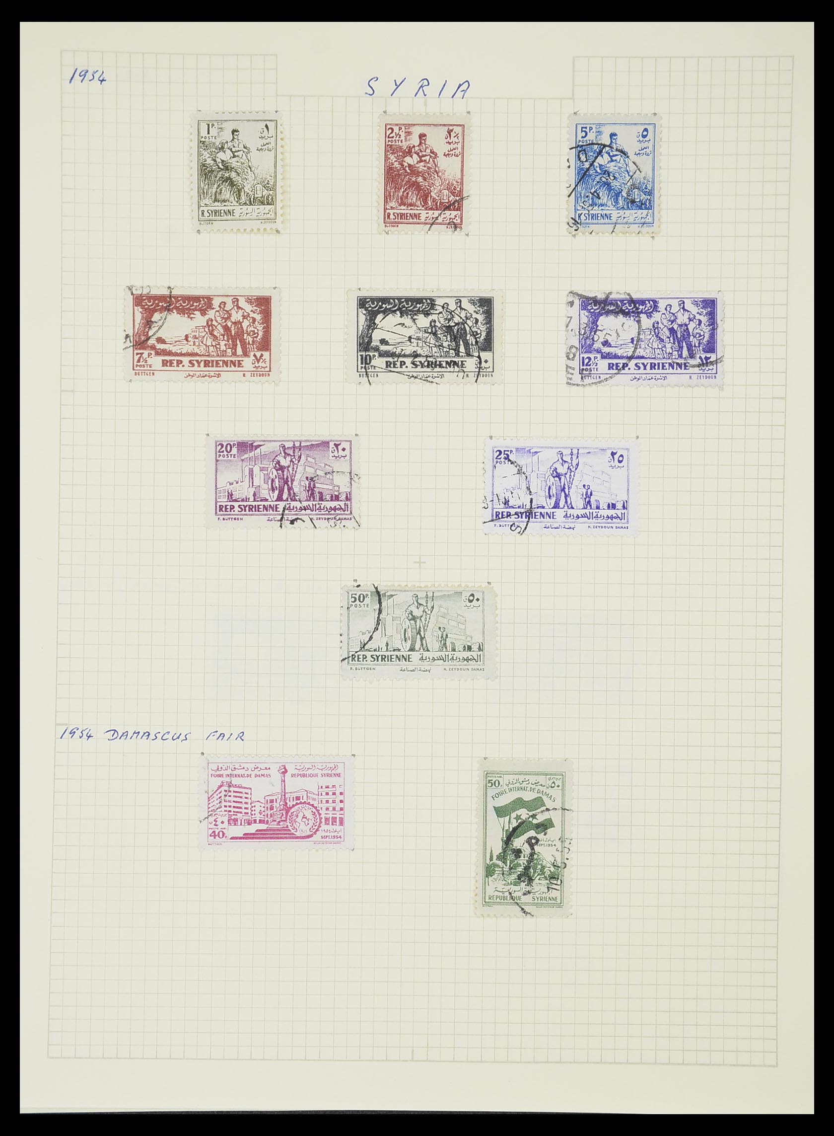 33410 051 - Postzegelverzameling 33410 Syrië 1919-1969.