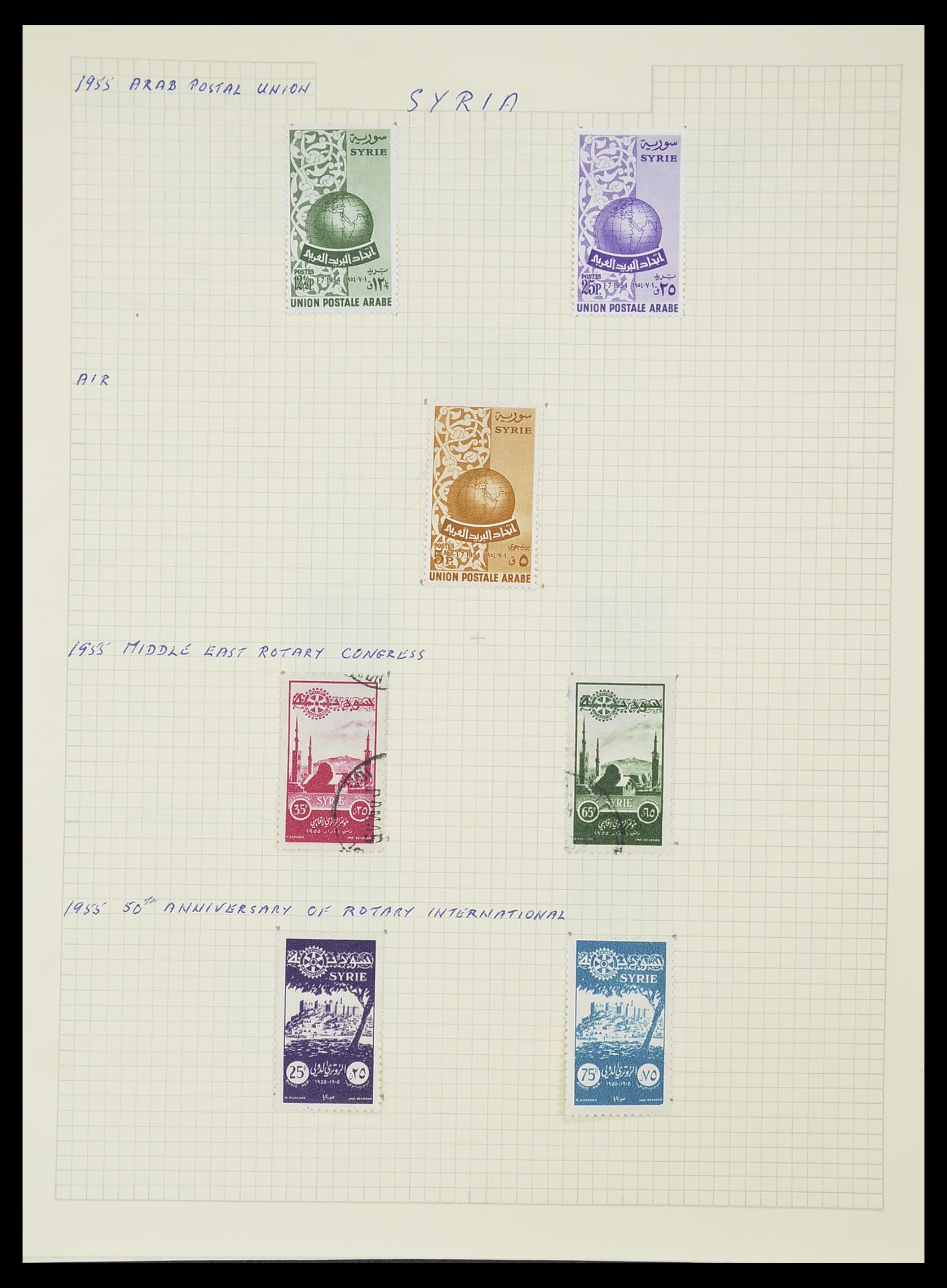 33410 053 - Postzegelverzameling 33410 Syrië 1919-1969.