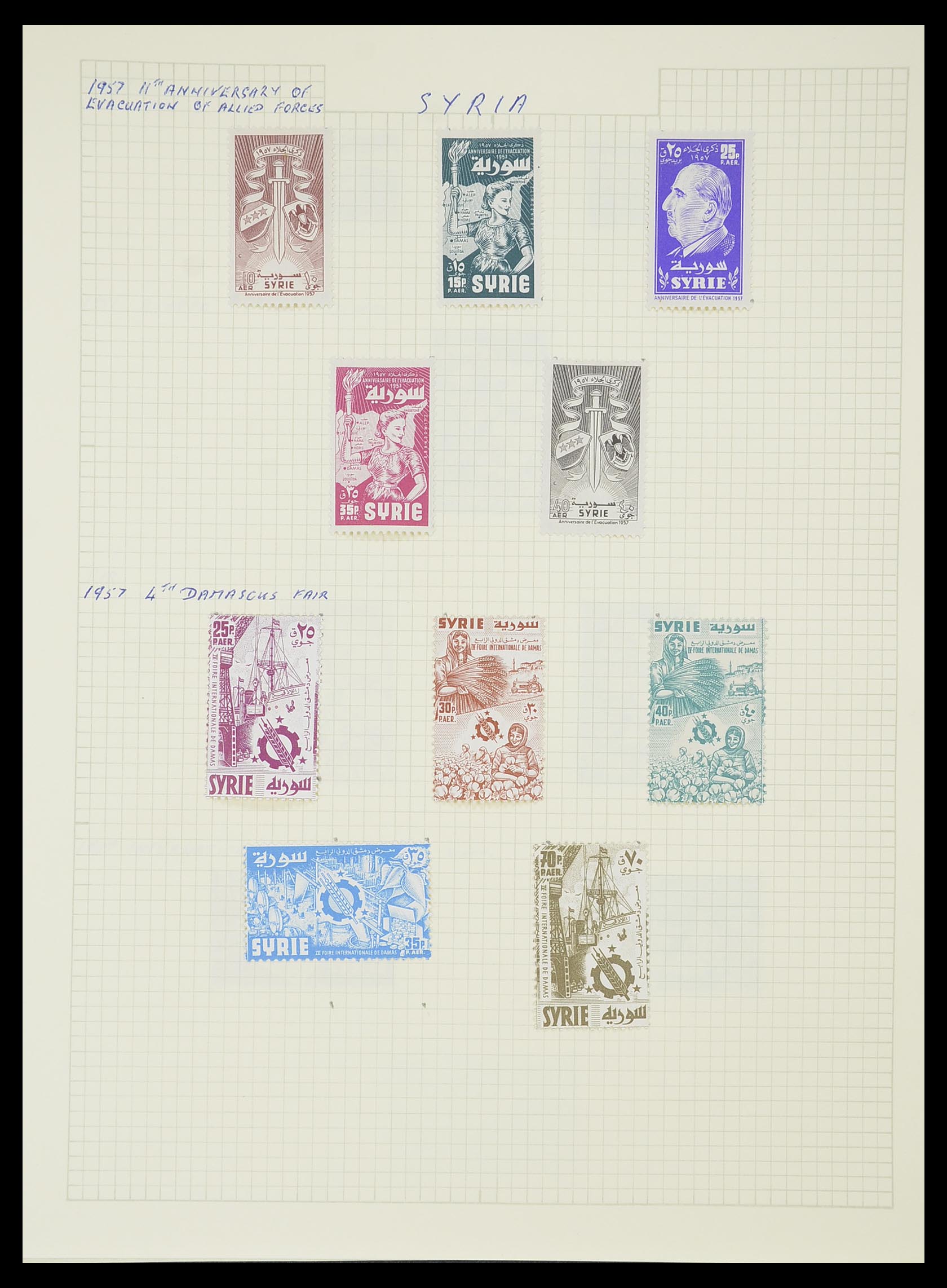33410 061 - Postzegelverzameling 33410 Syrië 1919-1969.