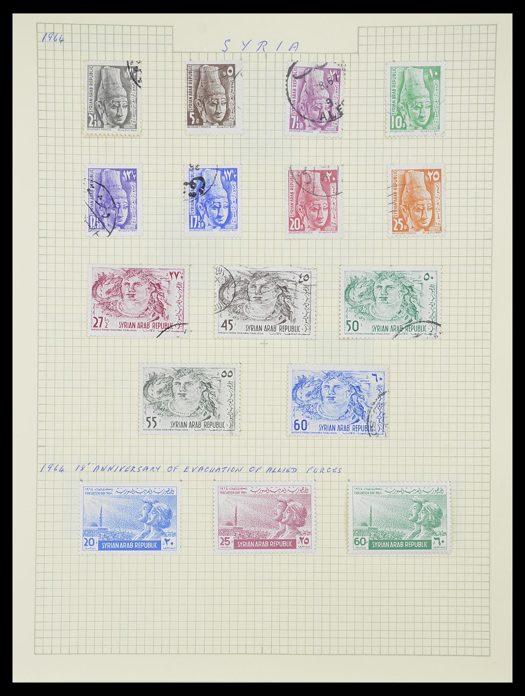 33410 089 - Postzegelverzameling 33410 Syrië 1919-1969.