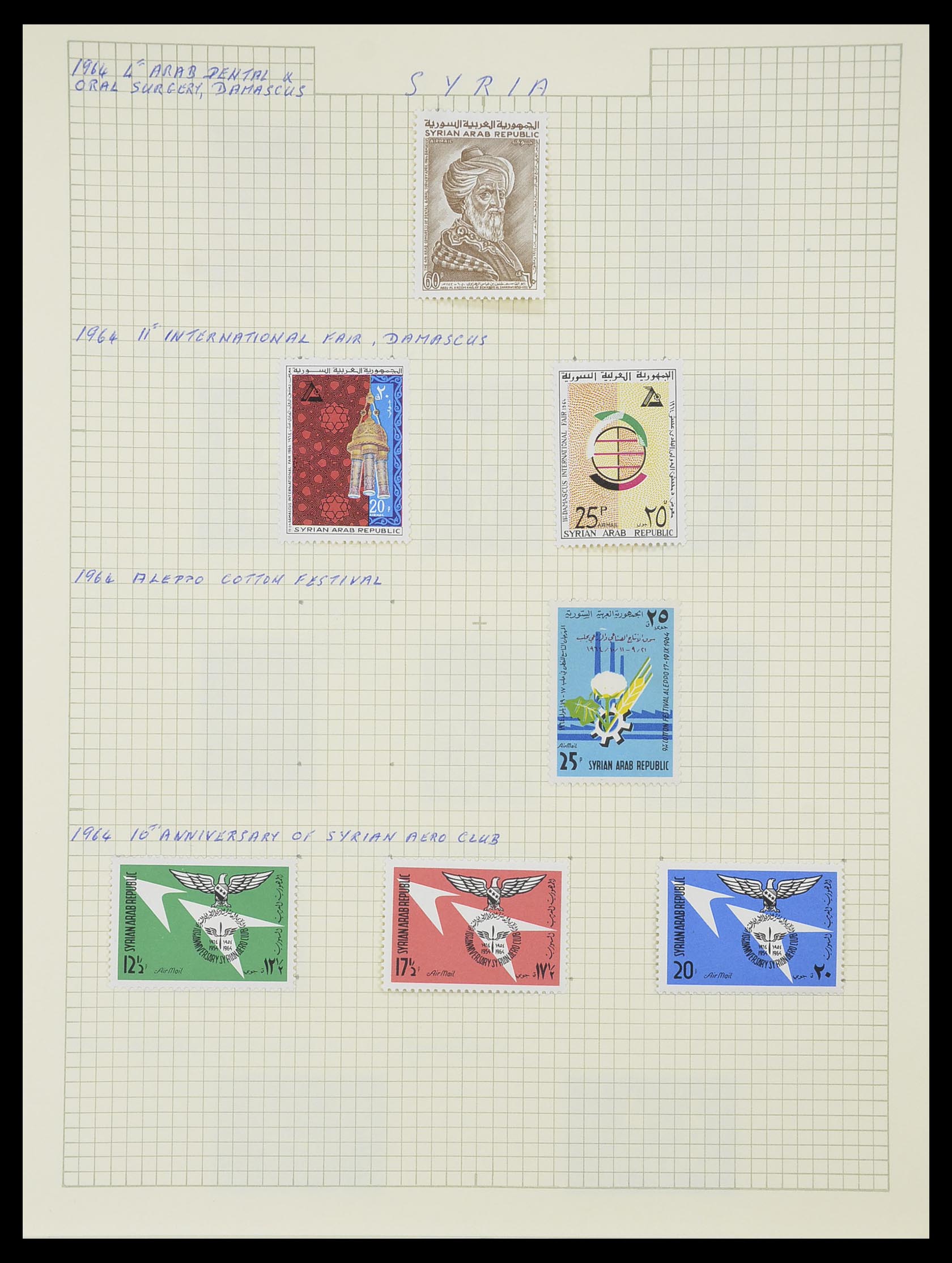 33410 090 - Postzegelverzameling 33410 Syrië 1919-1969.