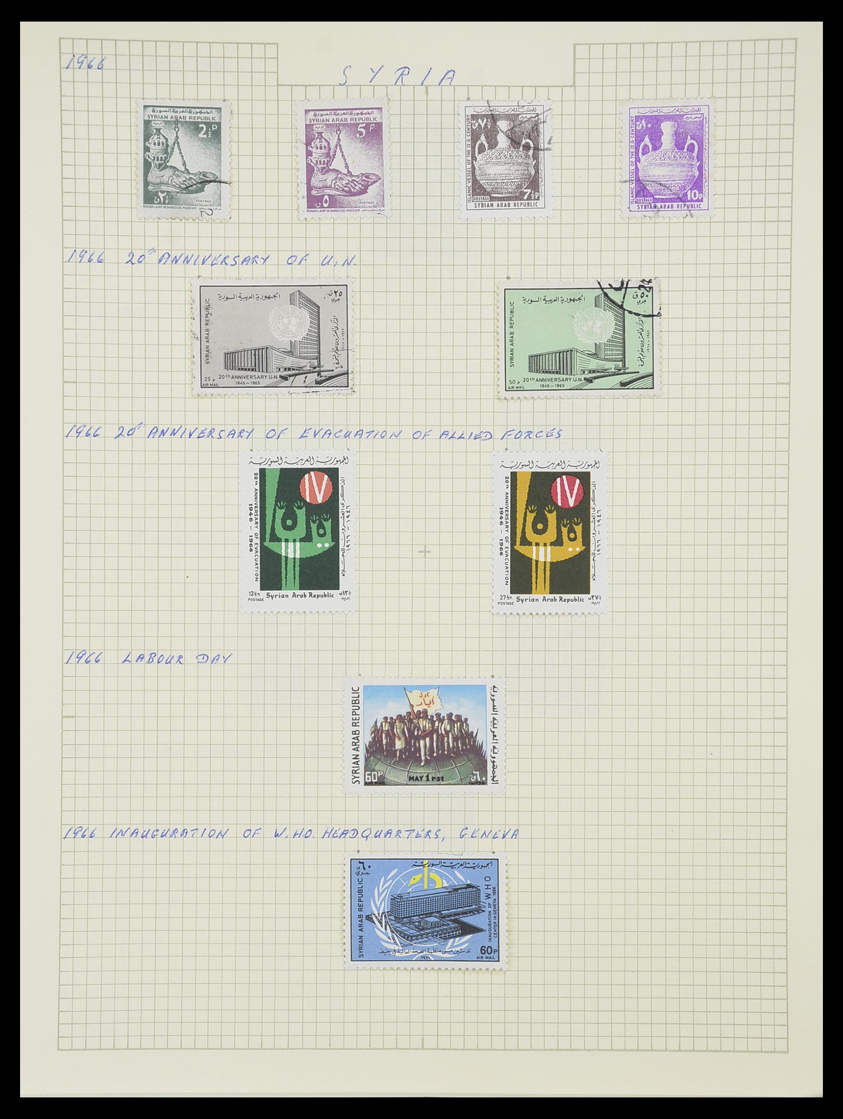 33410 096 - Postzegelverzameling 33410 Syrië 1919-1969.
