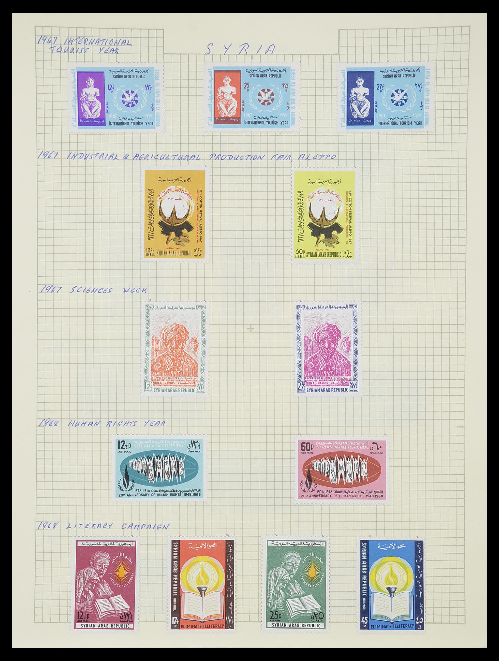 33410 101 - Postzegelverzameling 33410 Syrië 1919-1969.