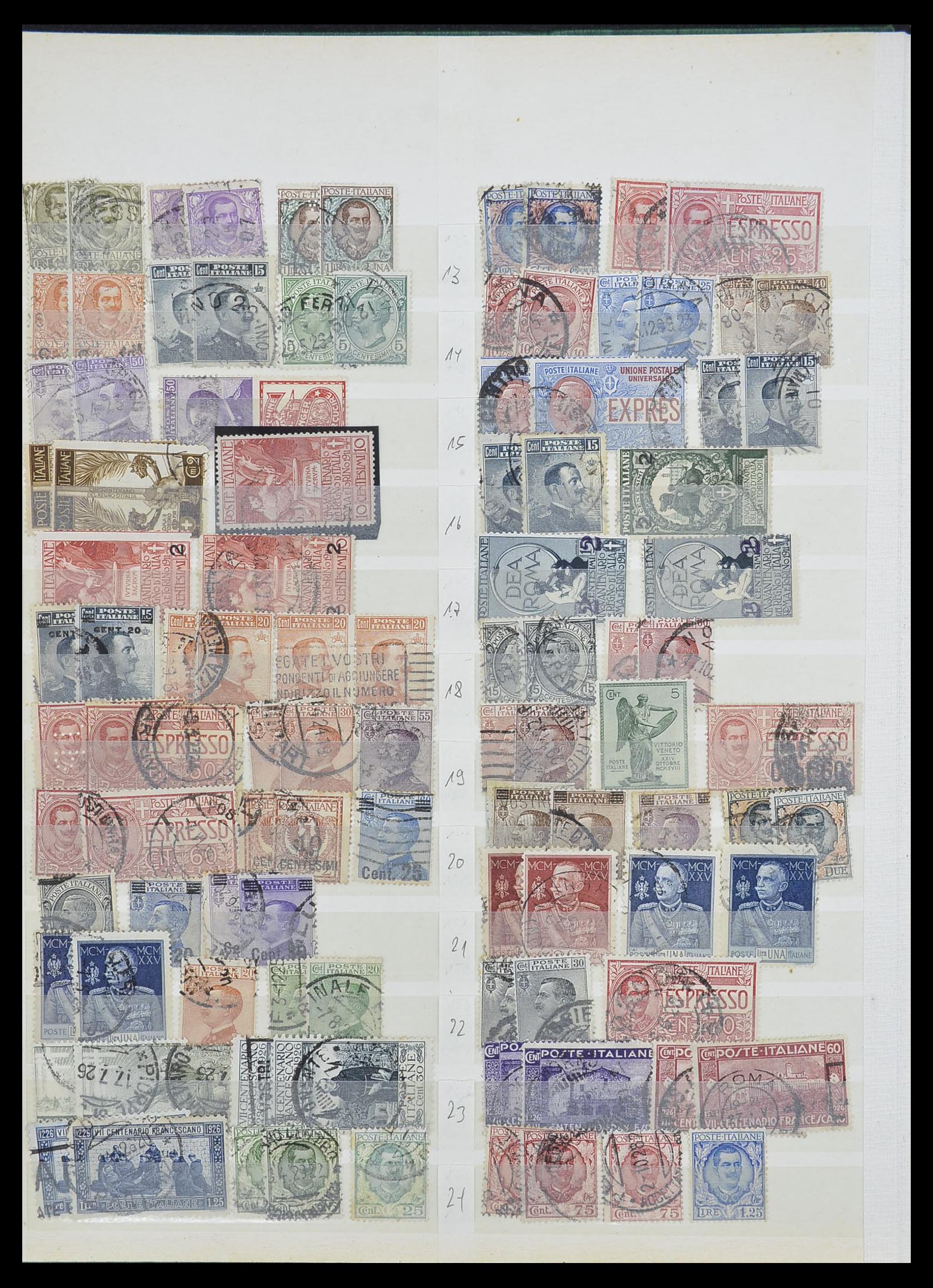 33412 003 - Postzegelverzameling 33412 Italië en koloniën 1852-1960.
