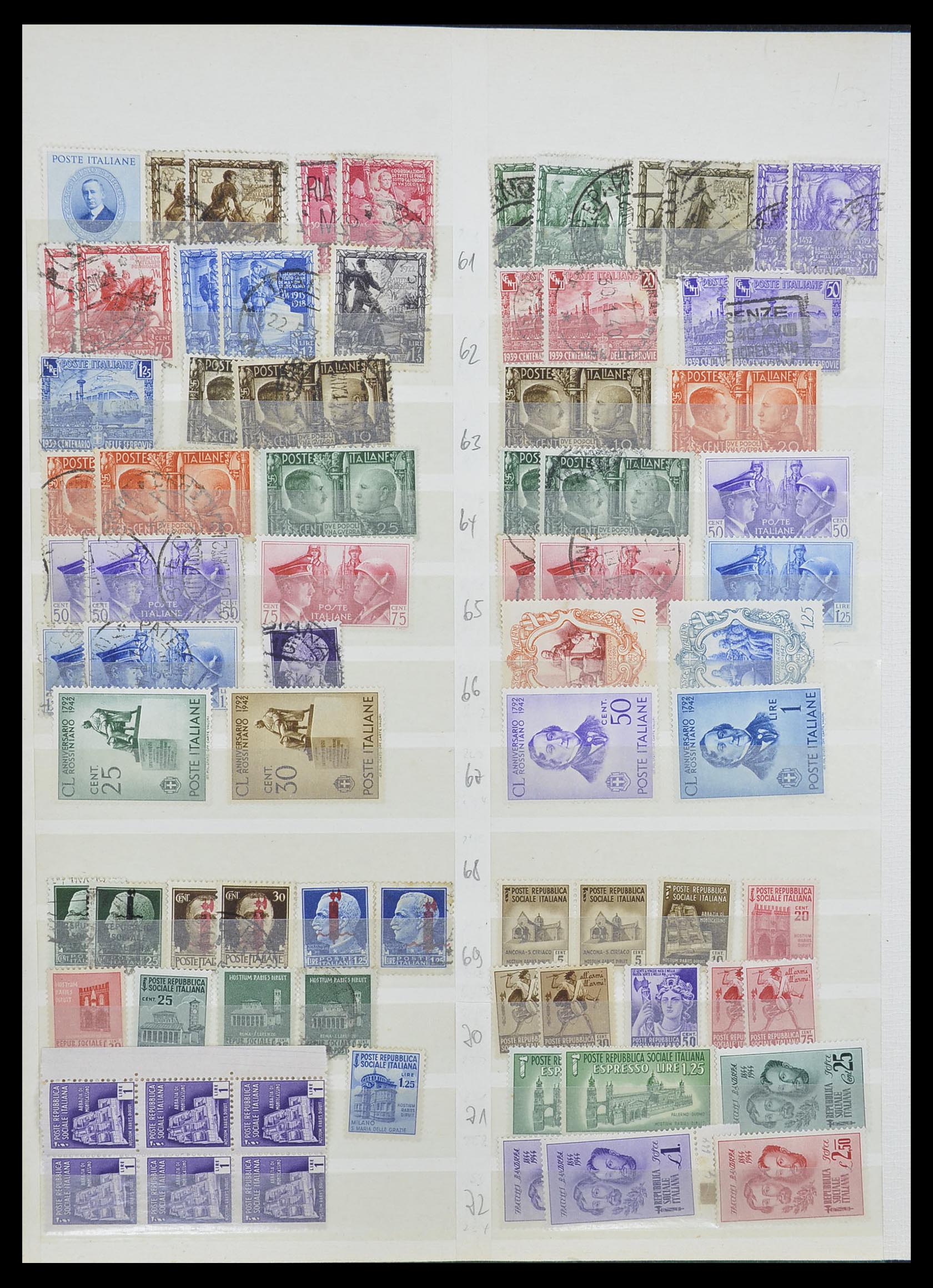 33412 007 - Stamp collection 33412 Italy and colonies 1852-1960.