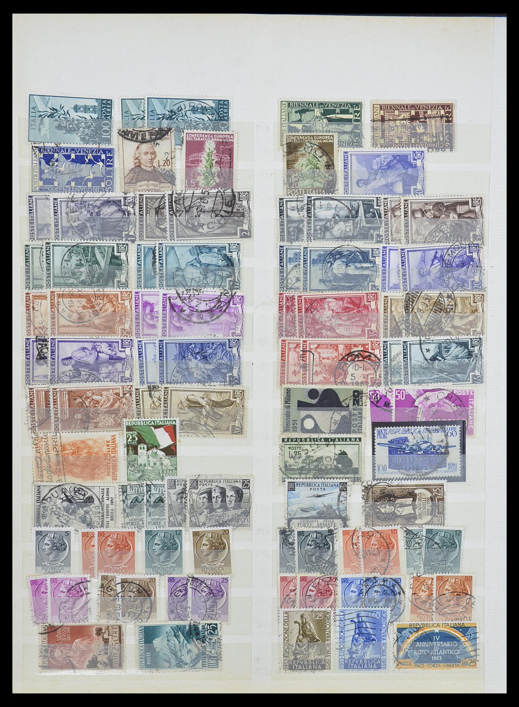 33412 009 - Postzegelverzameling 33412 Italië en koloniën 1852-1960.