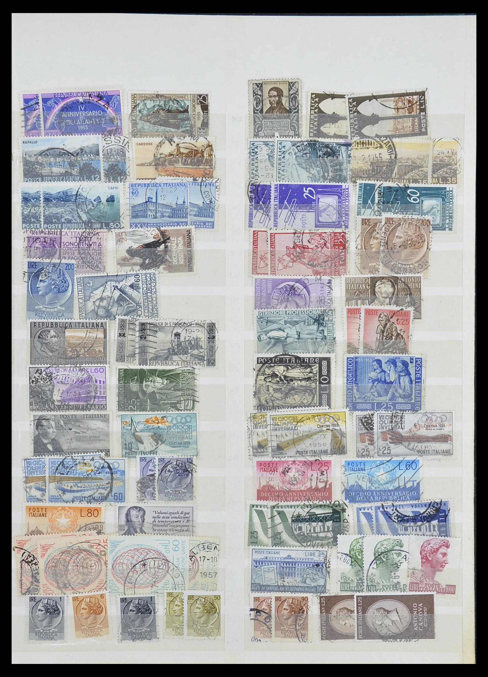 33412 010 - Postzegelverzameling 33412 Italië en koloniën 1852-1960.
