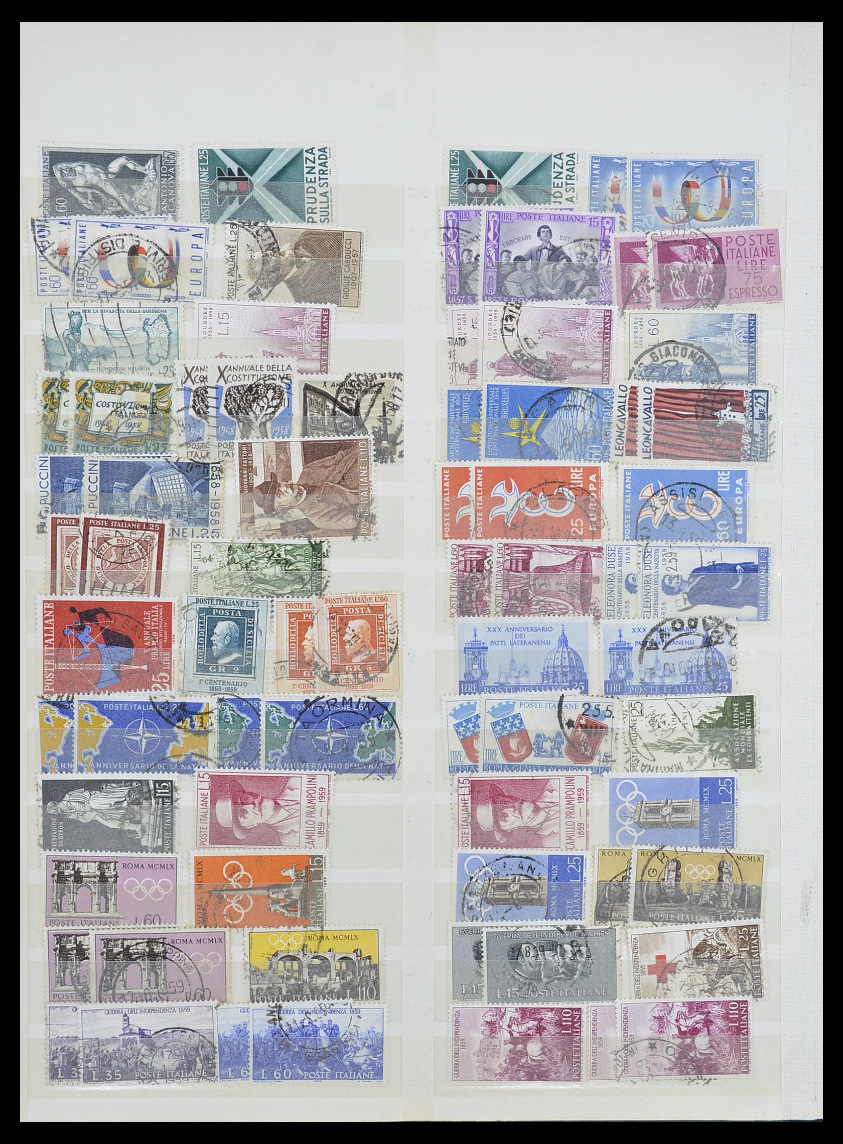 33412 011 - Postzegelverzameling 33412 Italië en koloniën 1852-1960.
