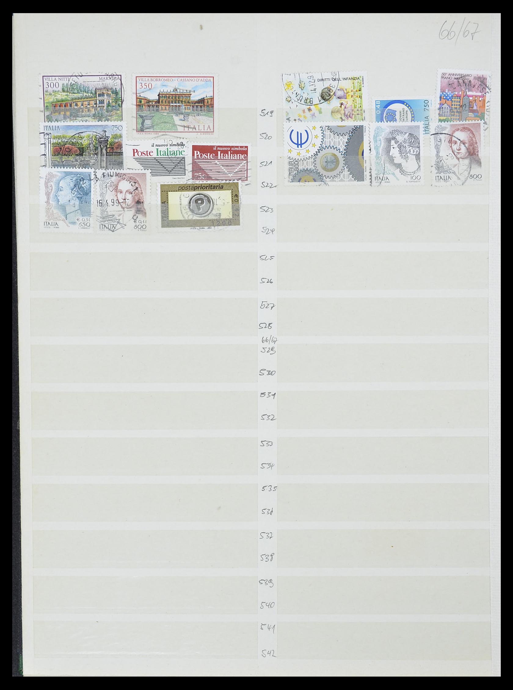 33412 020 - Postzegelverzameling 33412 Italië en koloniën 1852-1960.