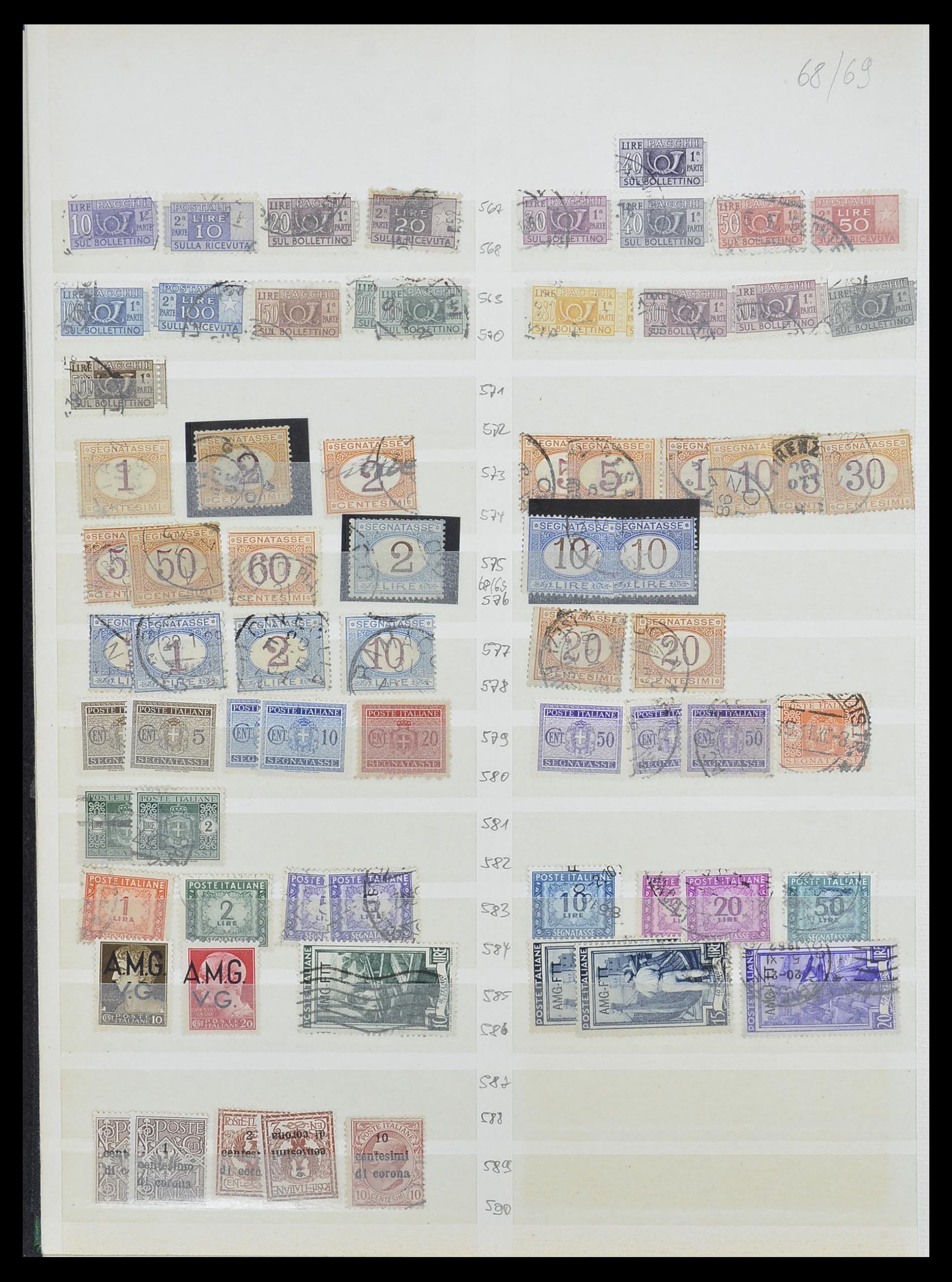 33412 021 - Postzegelverzameling 33412 Italië en koloniën 1852-1960.
