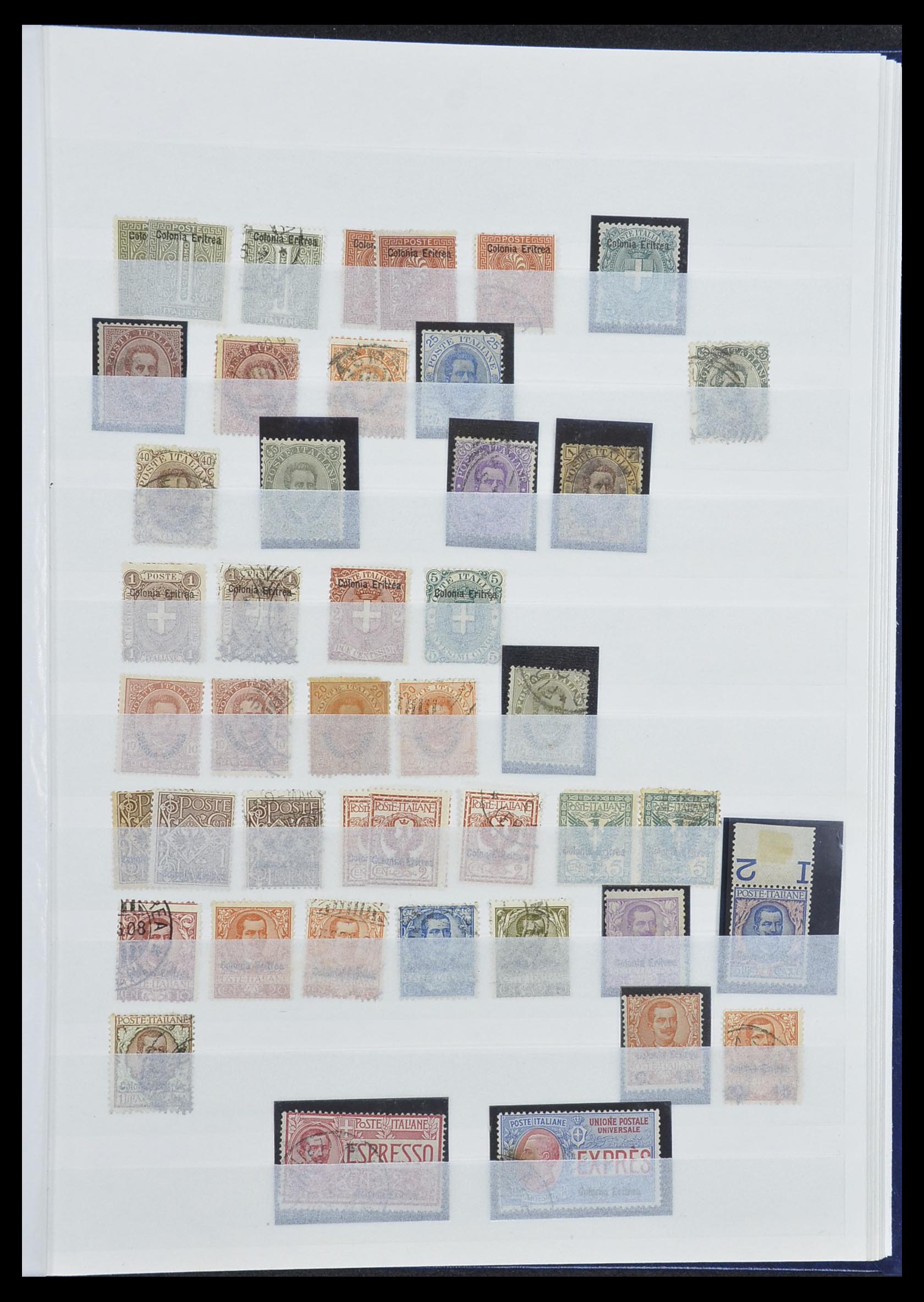 33412 022 - Postzegelverzameling 33412 Italië en koloniën 1852-1960.