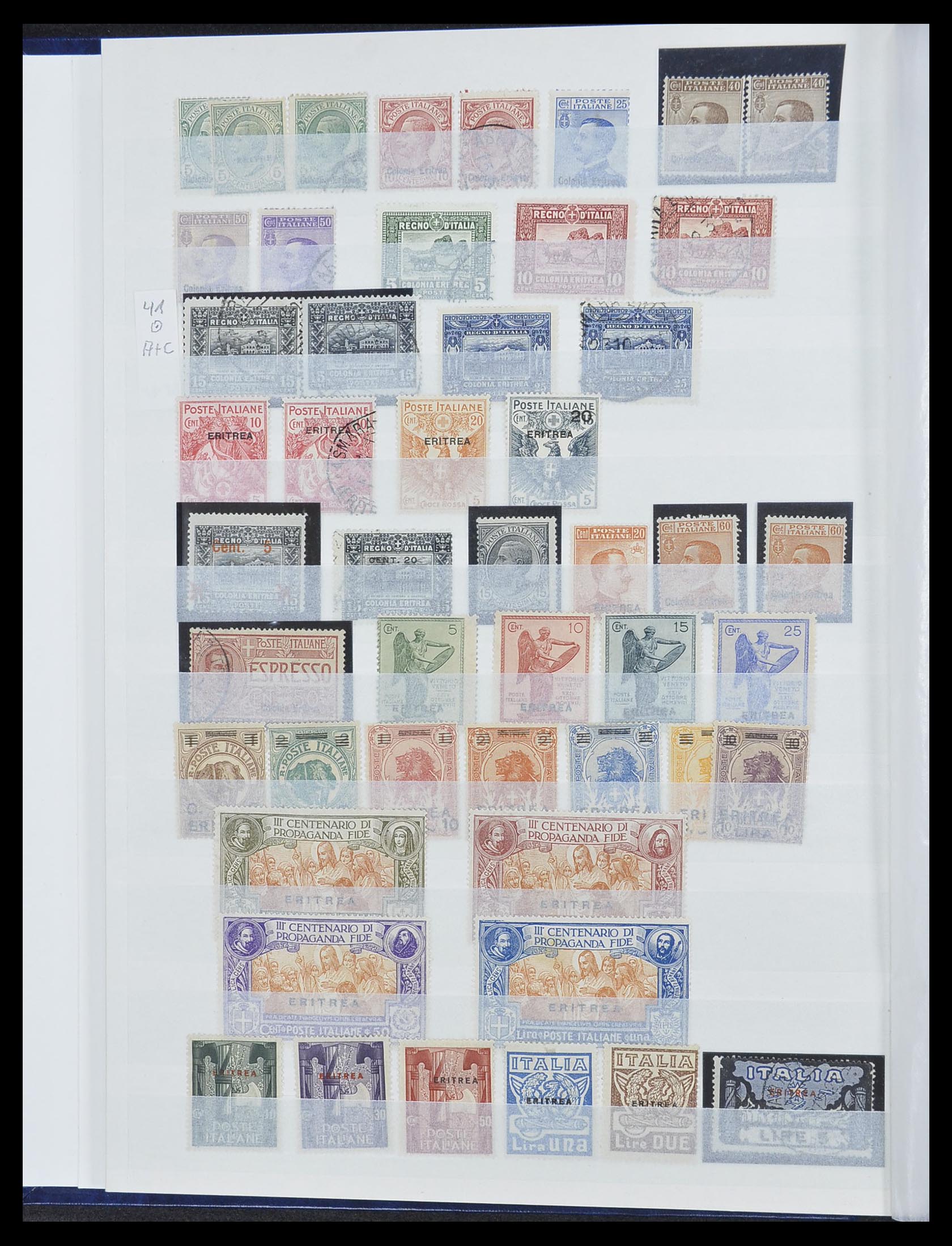 33412 023 - Postzegelverzameling 33412 Italië en koloniën 1852-1960.