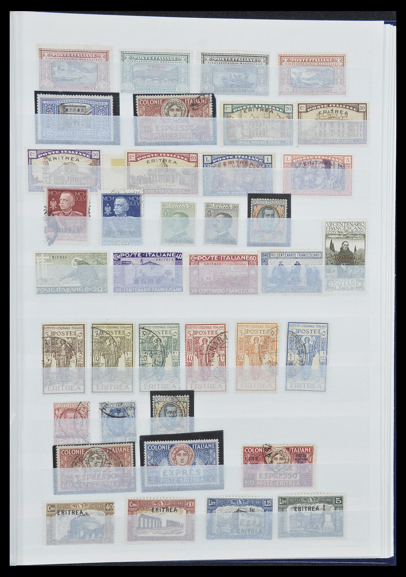 33412 024 - Postzegelverzameling 33412 Italië en koloniën 1852-1960.
