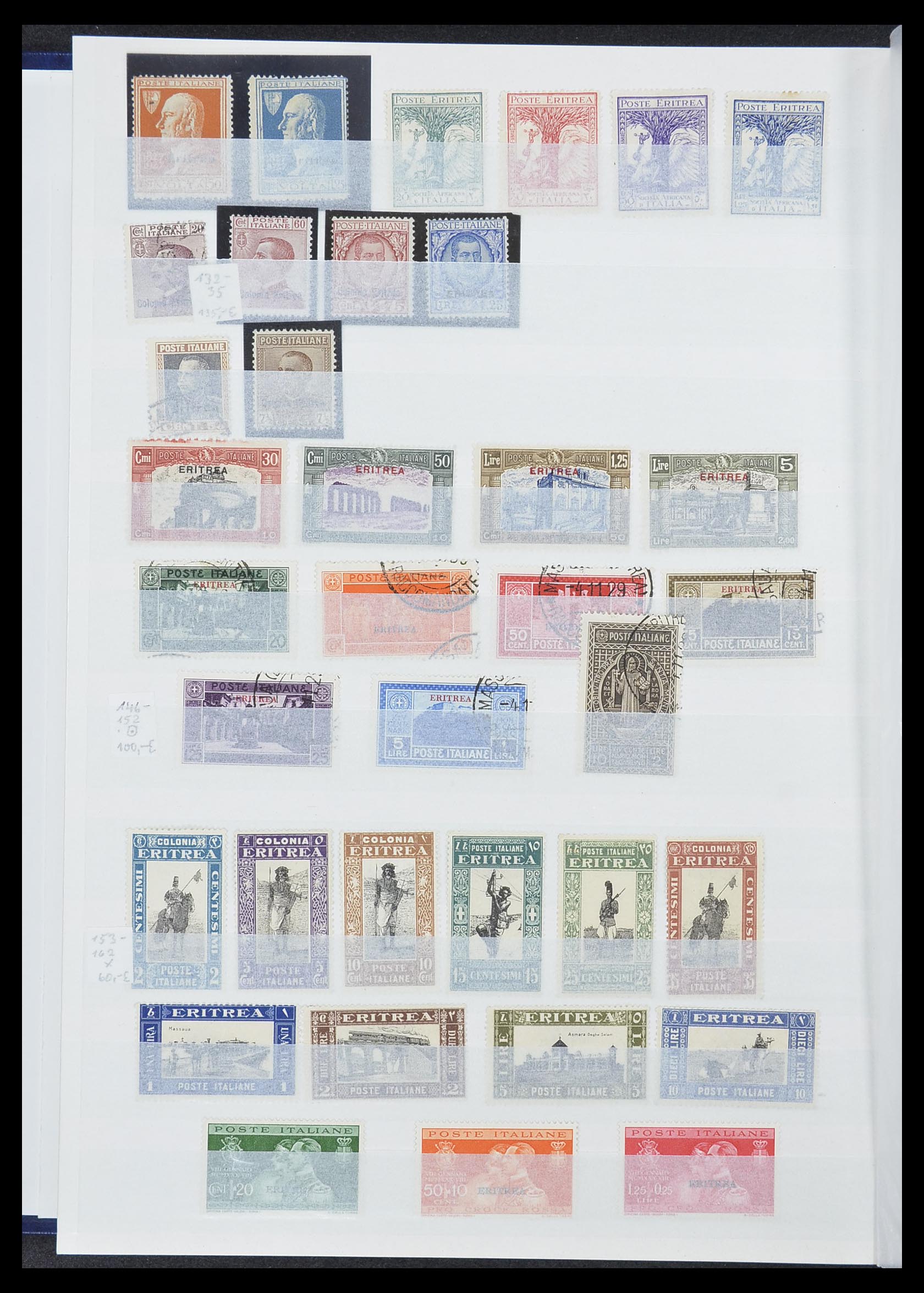 33412 025 - Postzegelverzameling 33412 Italië en koloniën 1852-1960.