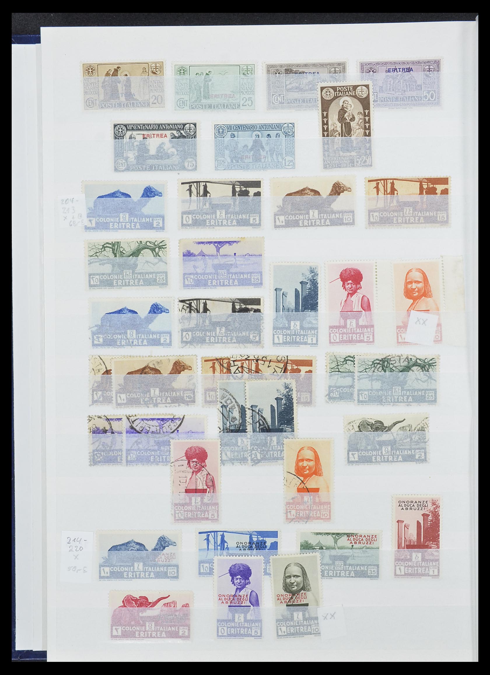 33412 027 - Postzegelverzameling 33412 Italië en koloniën 1852-1960.