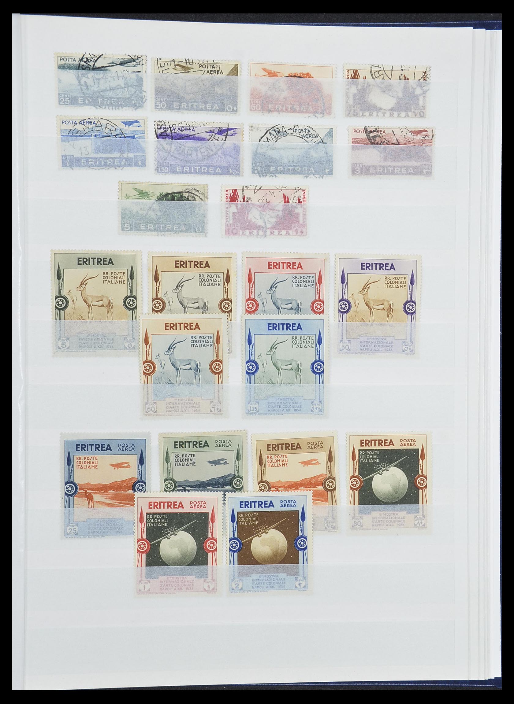 33412 028 - Postzegelverzameling 33412 Italië en koloniën 1852-1960.