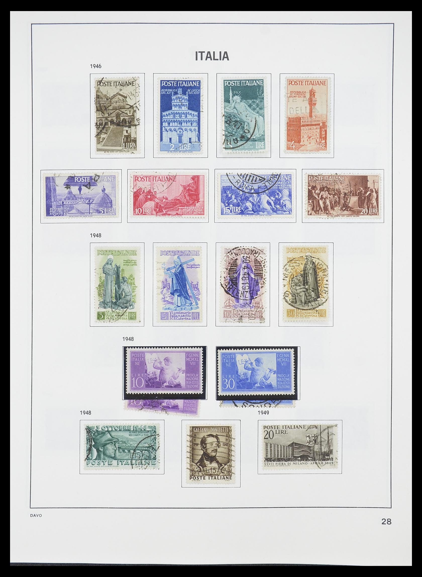 33413 003 - Postzegelverzameling 33413 Italië 1945-2000.