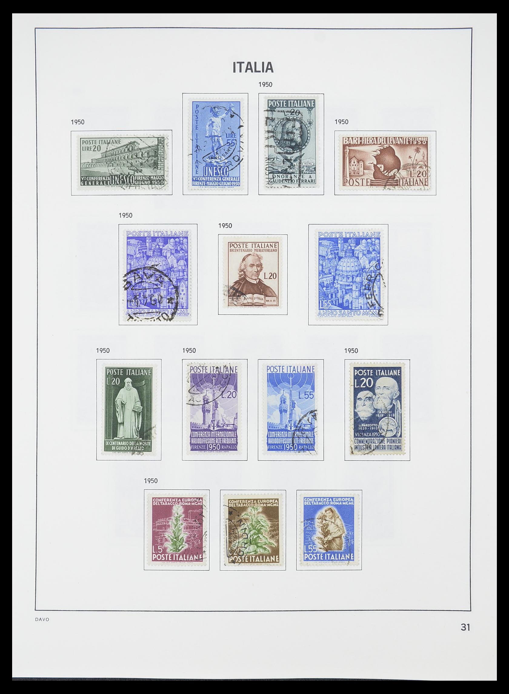 33413 006 - Postzegelverzameling 33413 Italië 1945-2000.
