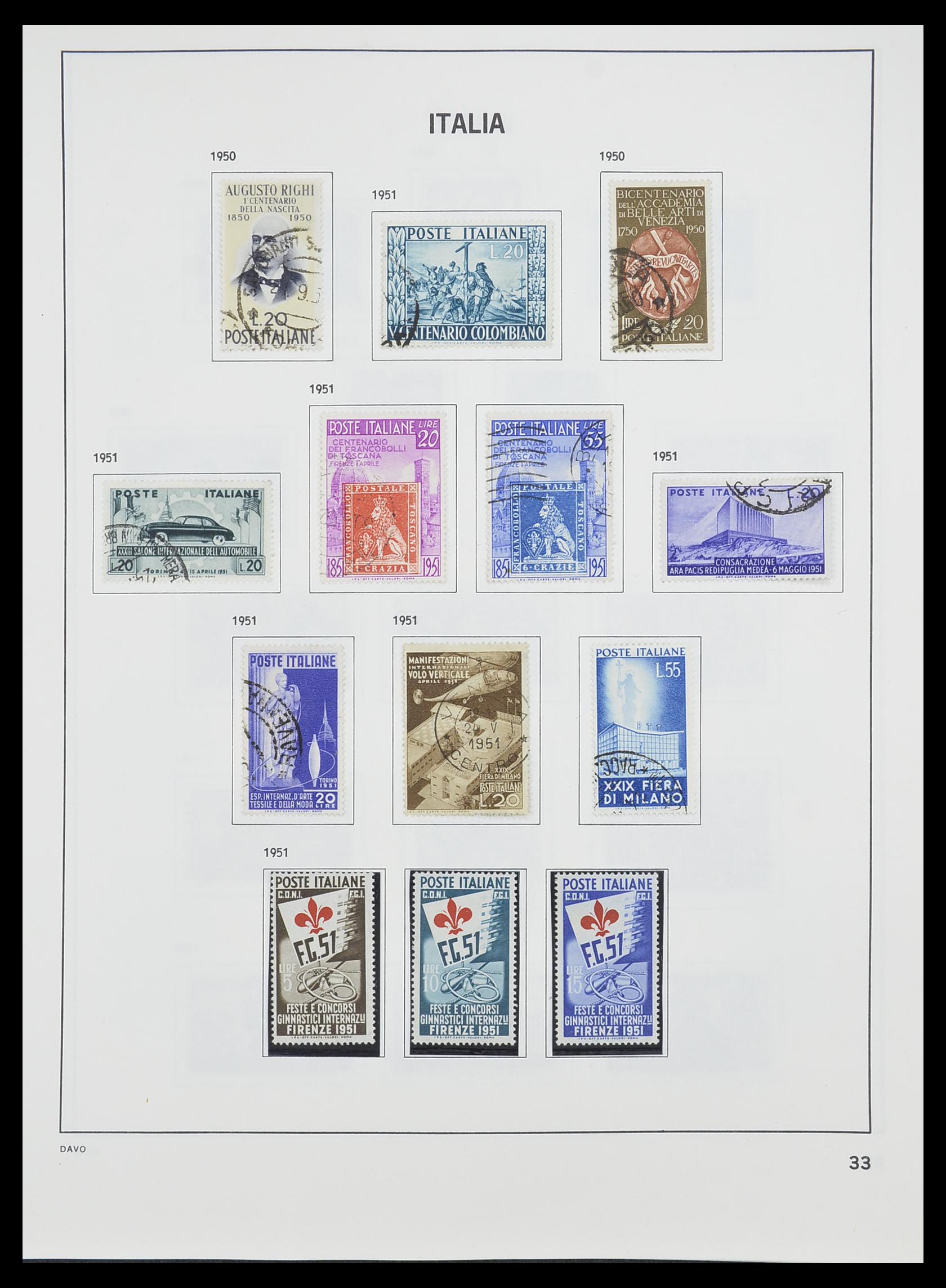 33413 008 - Postzegelverzameling 33413 Italië 1945-2000.