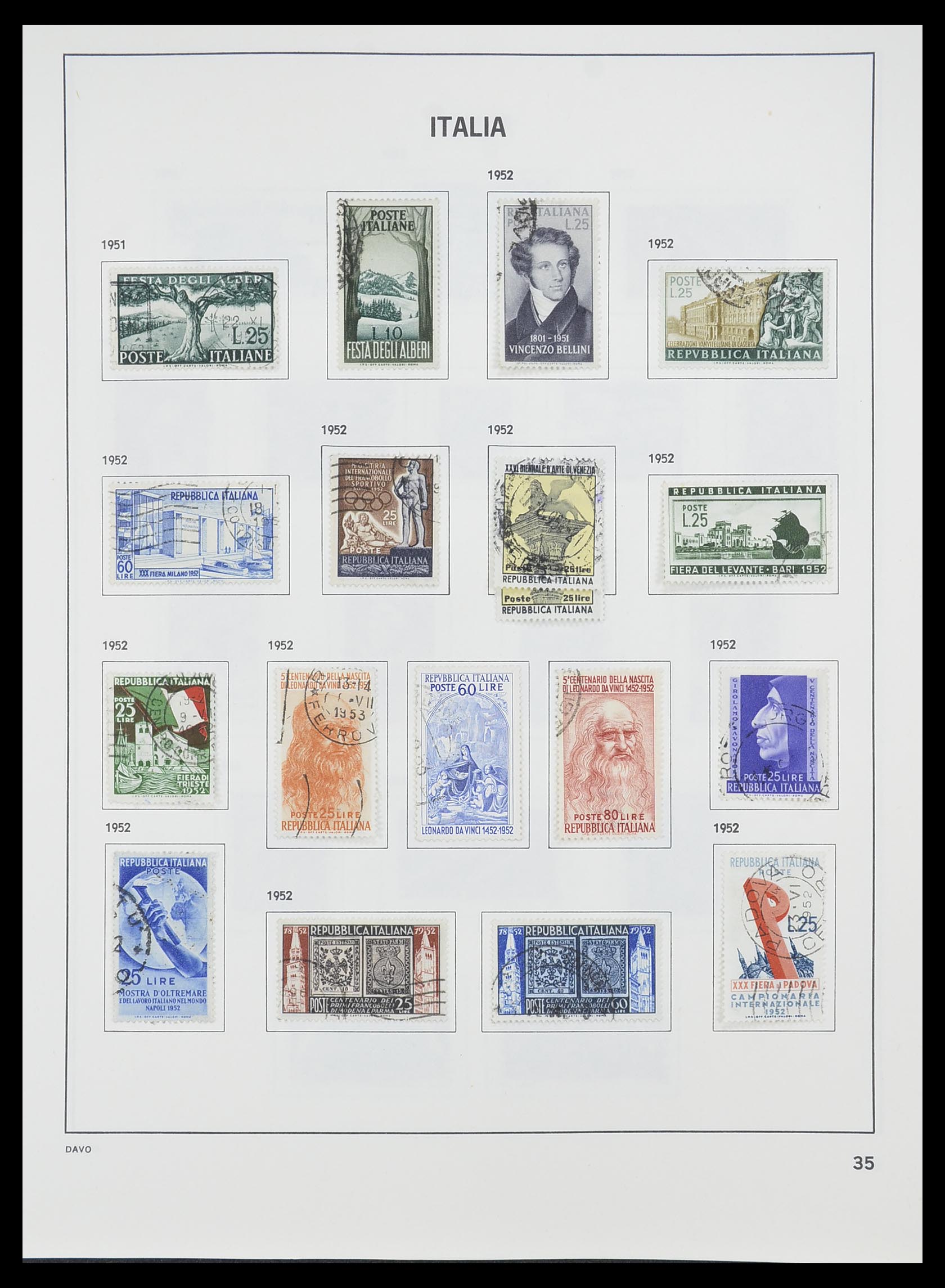 33413 010 - Postzegelverzameling 33413 Italië 1945-2000.