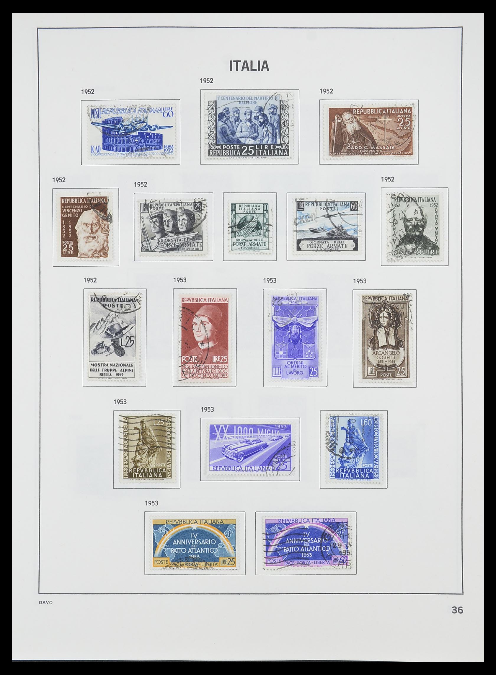 33413 011 - Postzegelverzameling 33413 Italië 1945-2000.