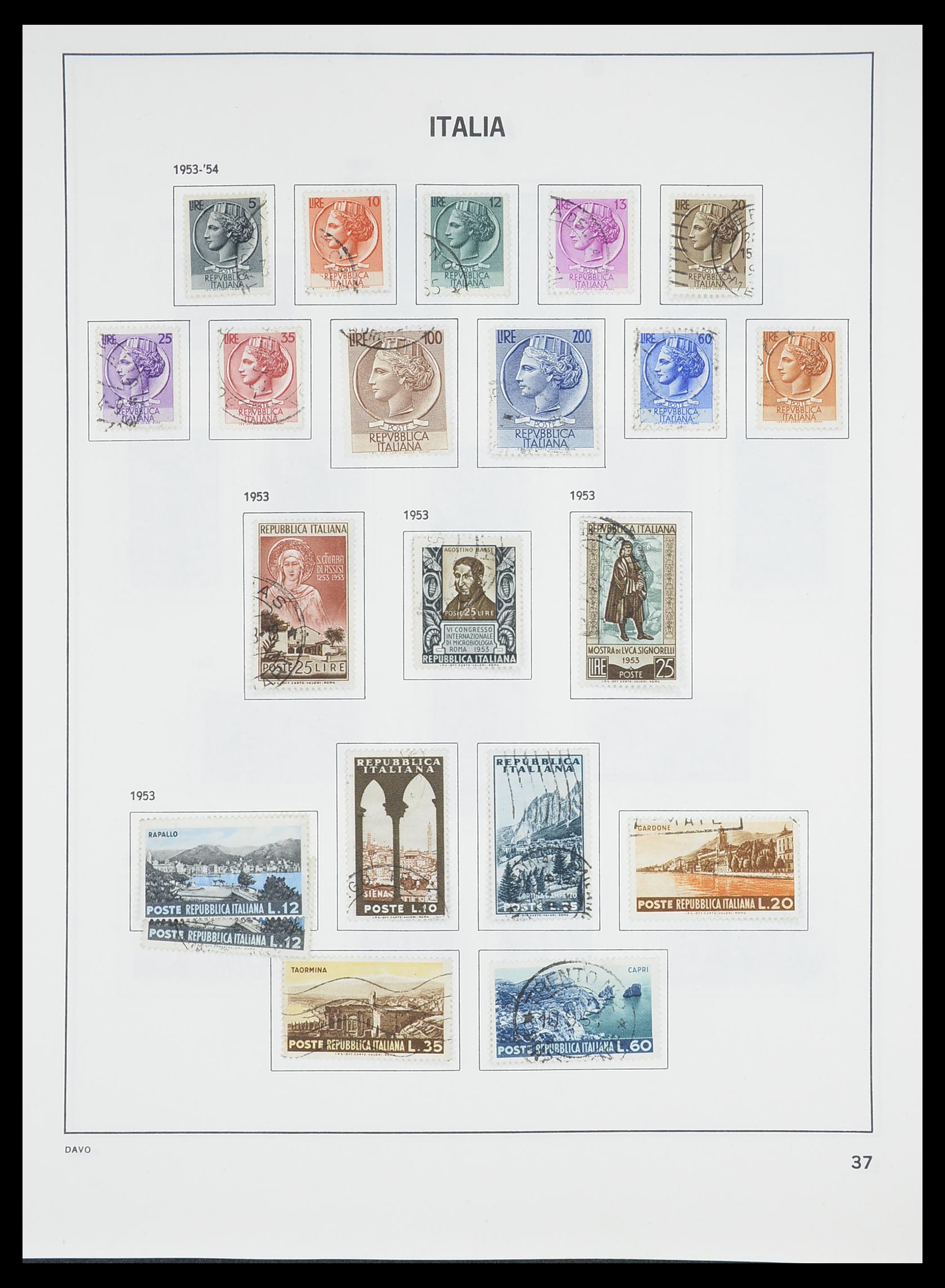 33413 012 - Postzegelverzameling 33413 Italië 1945-2000.