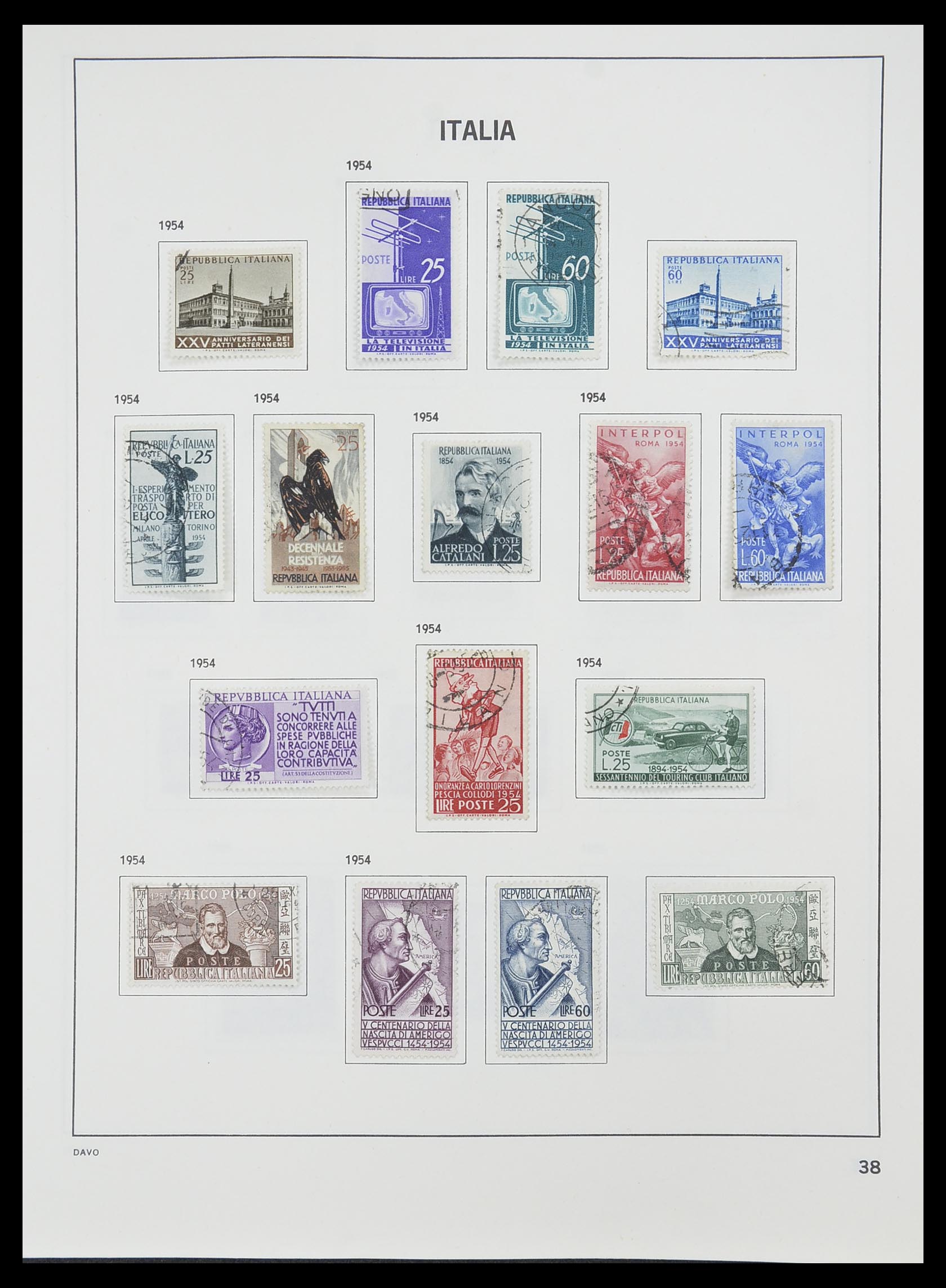 33413 013 - Postzegelverzameling 33413 Italië 1945-2000.