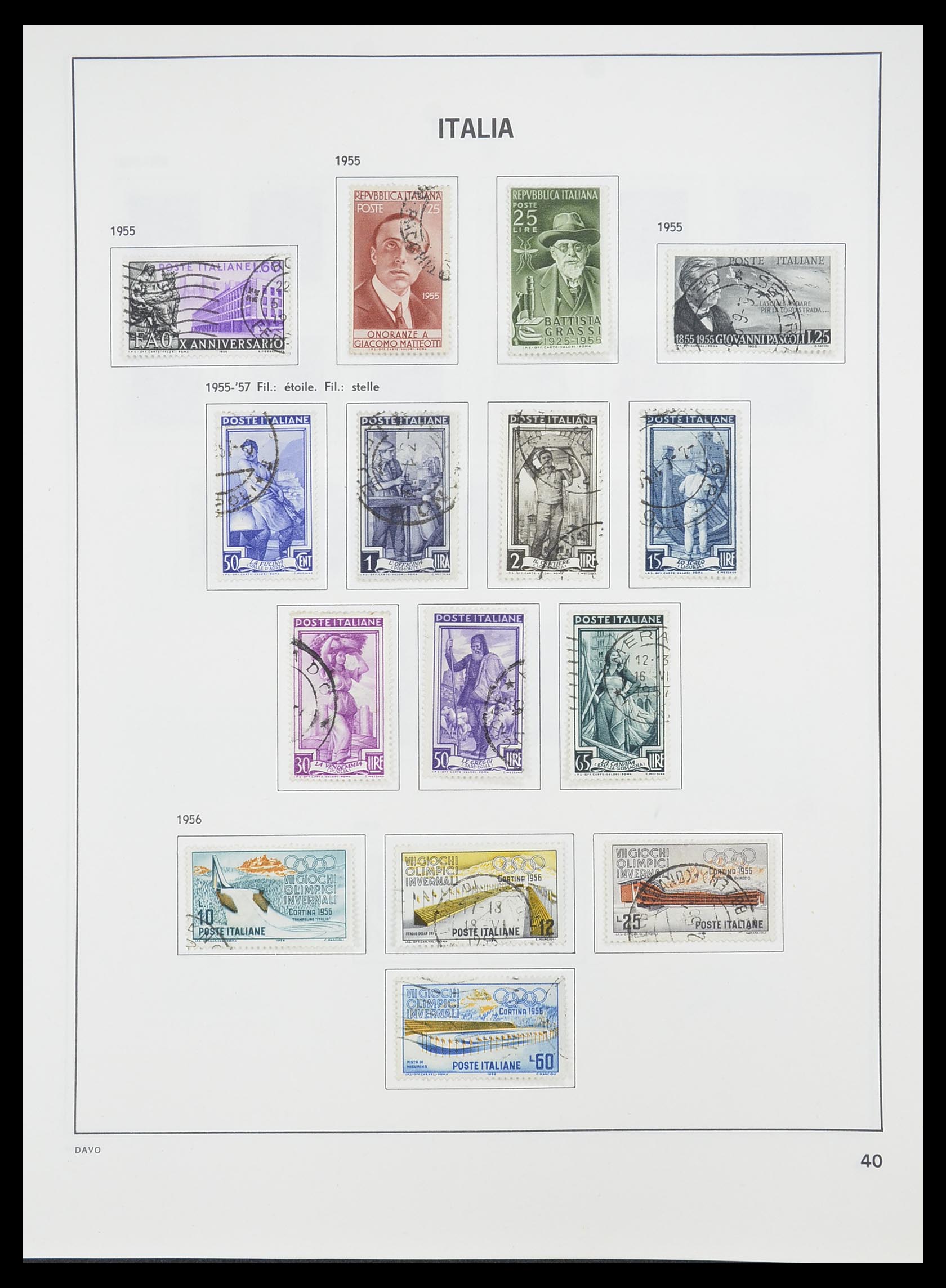 33413 015 - Postzegelverzameling 33413 Italië 1945-2000.