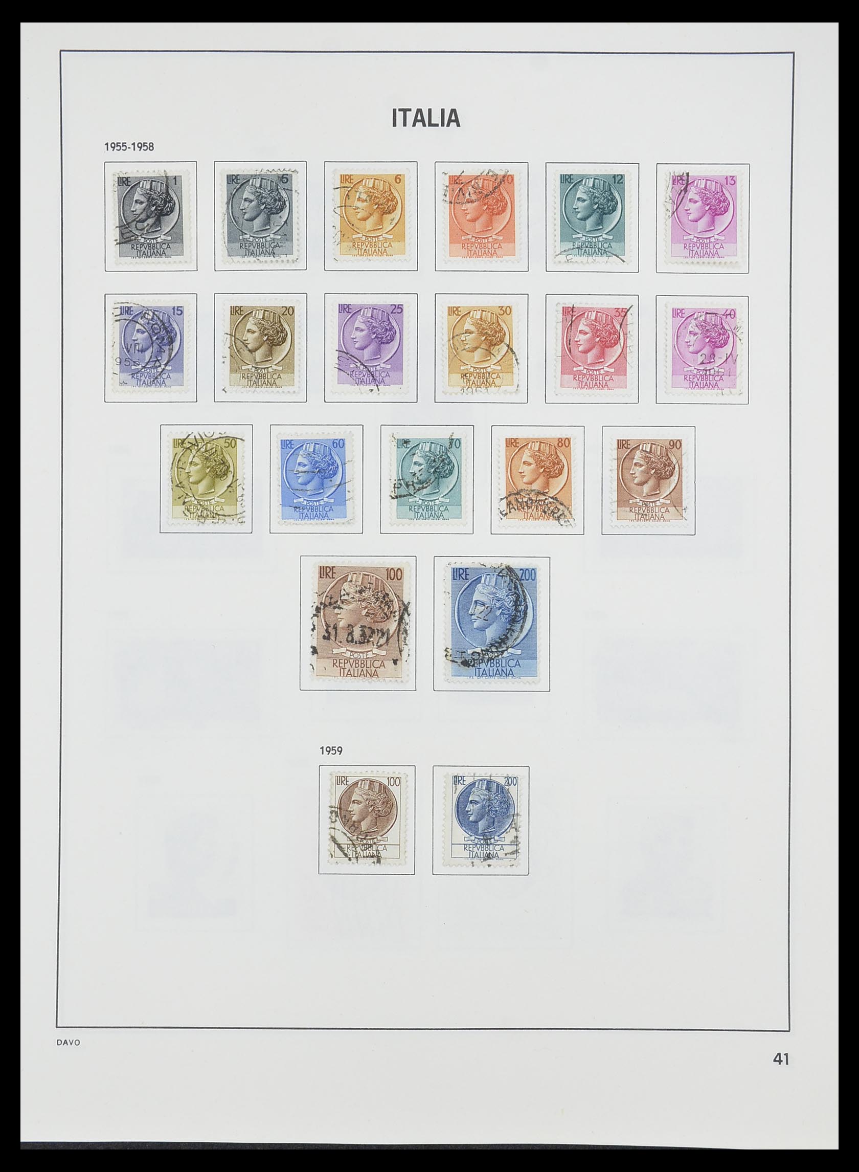 33413 016 - Postzegelverzameling 33413 Italië 1945-2000.