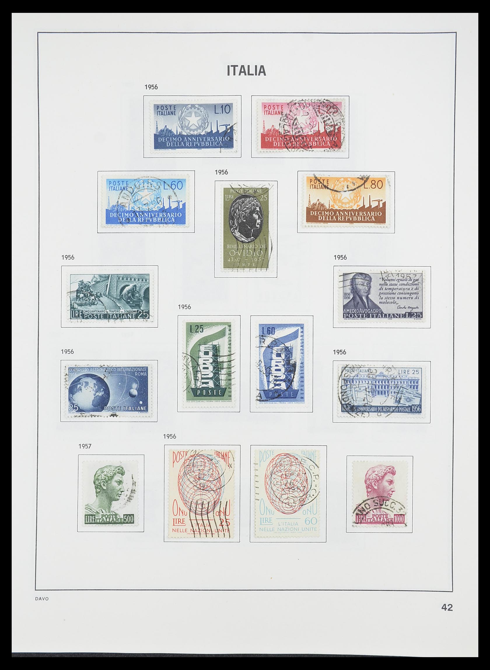 33413 017 - Postzegelverzameling 33413 Italië 1945-2000.