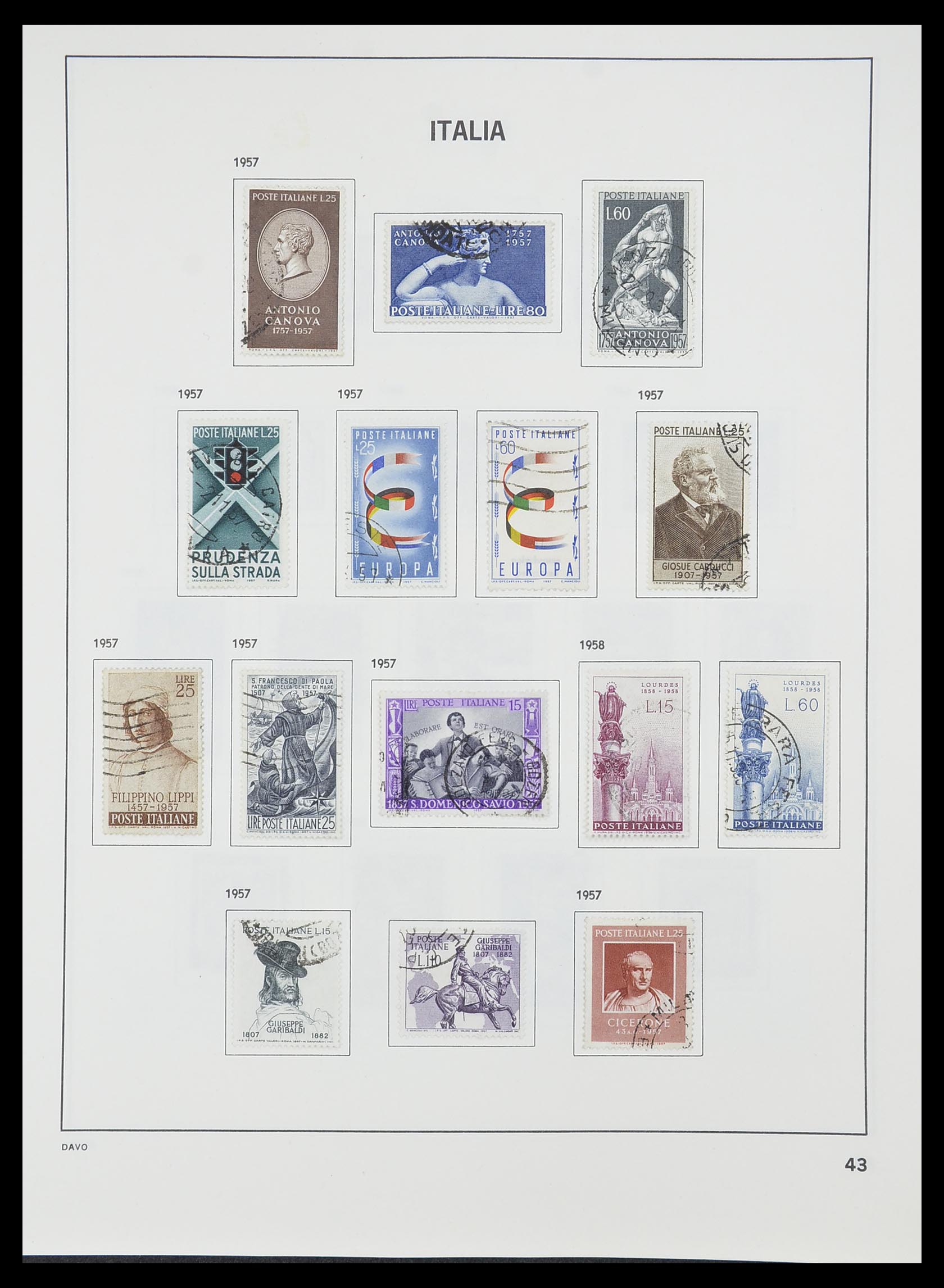 33413 018 - Postzegelverzameling 33413 Italië 1945-2000.