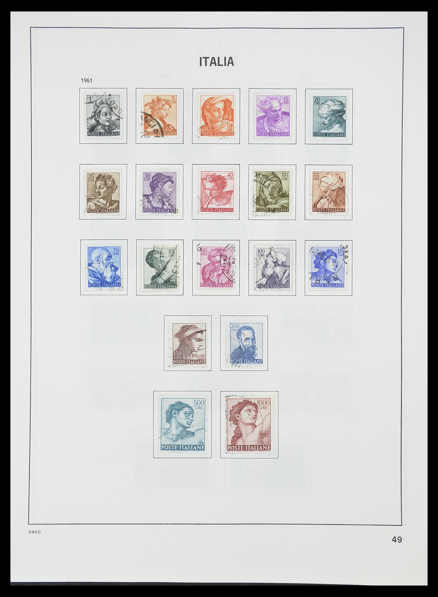 33413 024 - Postzegelverzameling 33413 Italië 1945-2000.