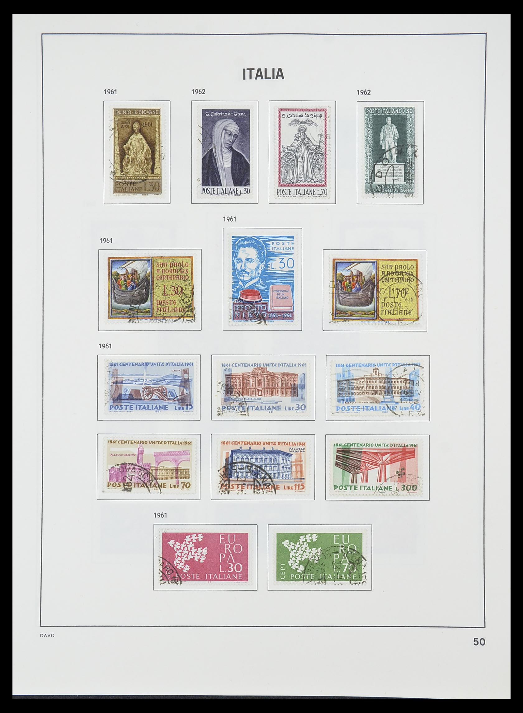 33413 025 - Postzegelverzameling 33413 Italië 1945-2000.