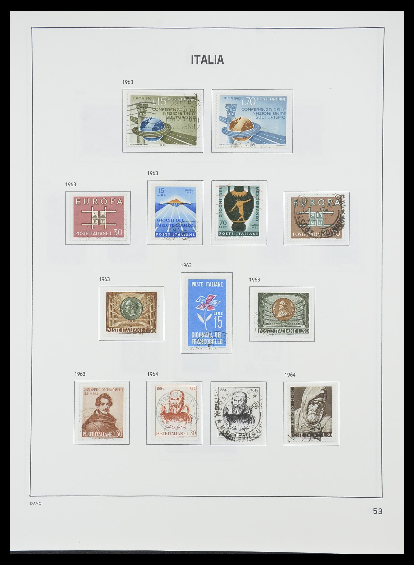 33413 028 - Postzegelverzameling 33413 Italië 1945-2000.