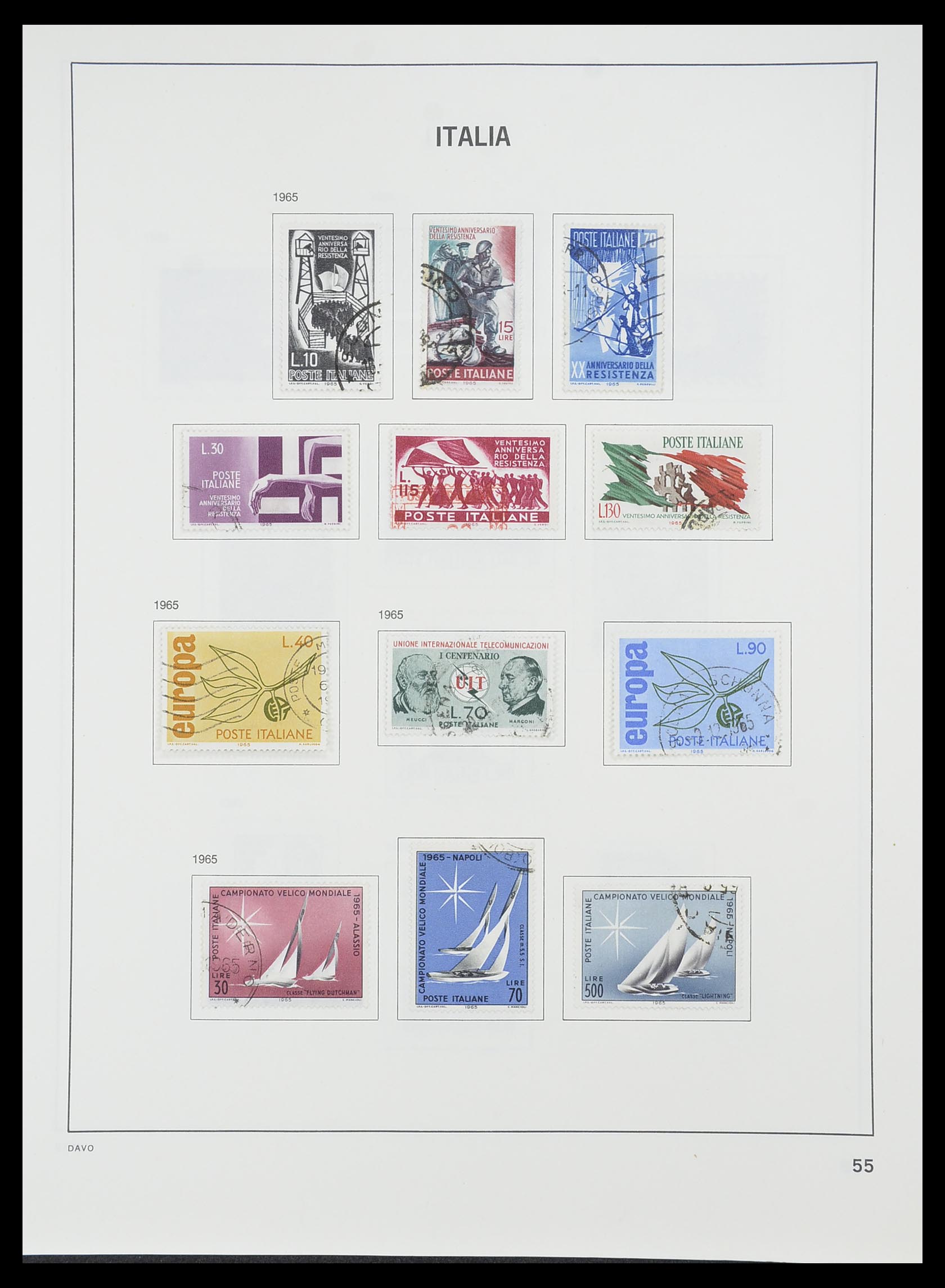 33413 030 - Postzegelverzameling 33413 Italië 1945-2000.