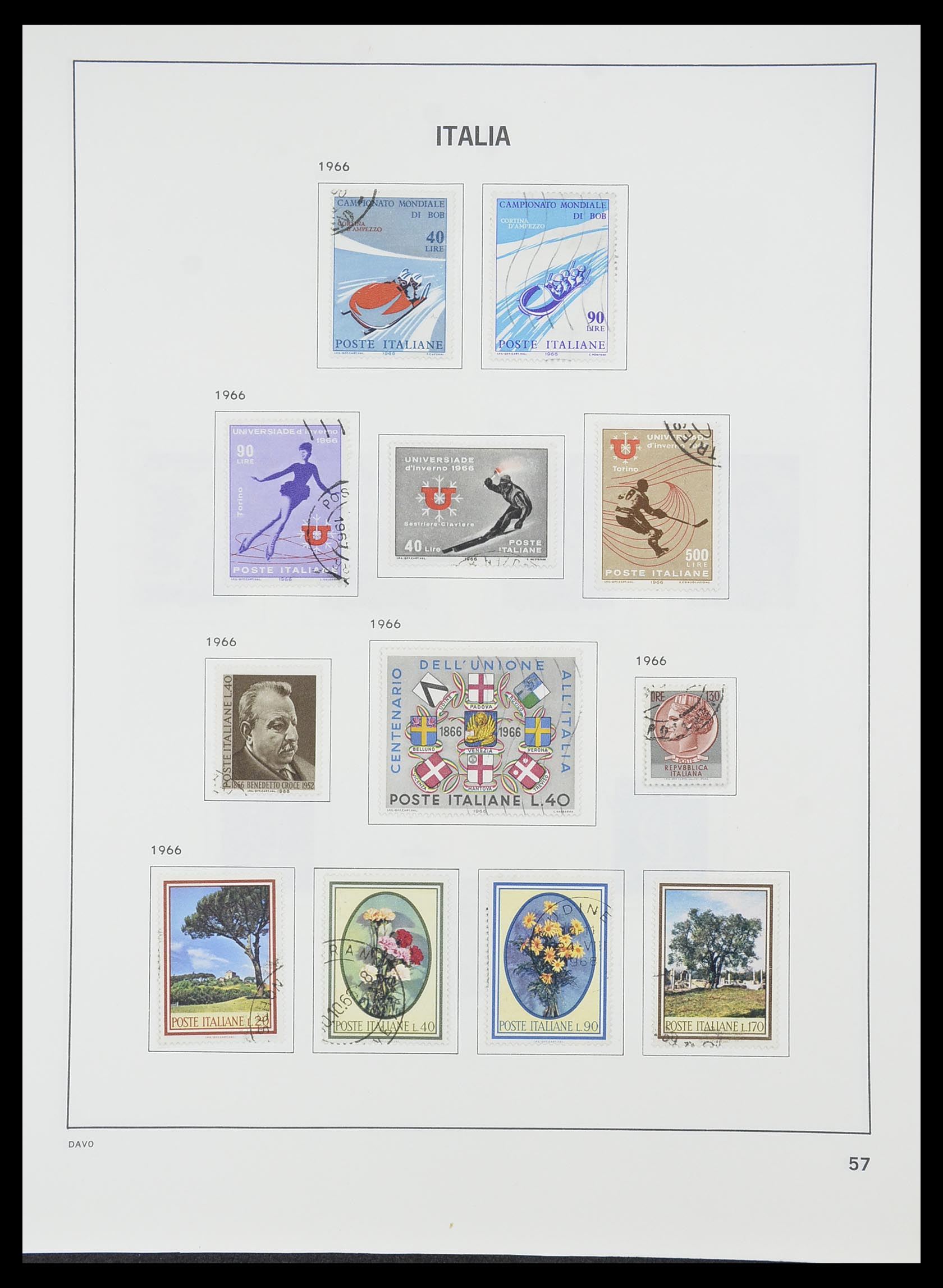 33413 032 - Postzegelverzameling 33413 Italië 1945-2000.