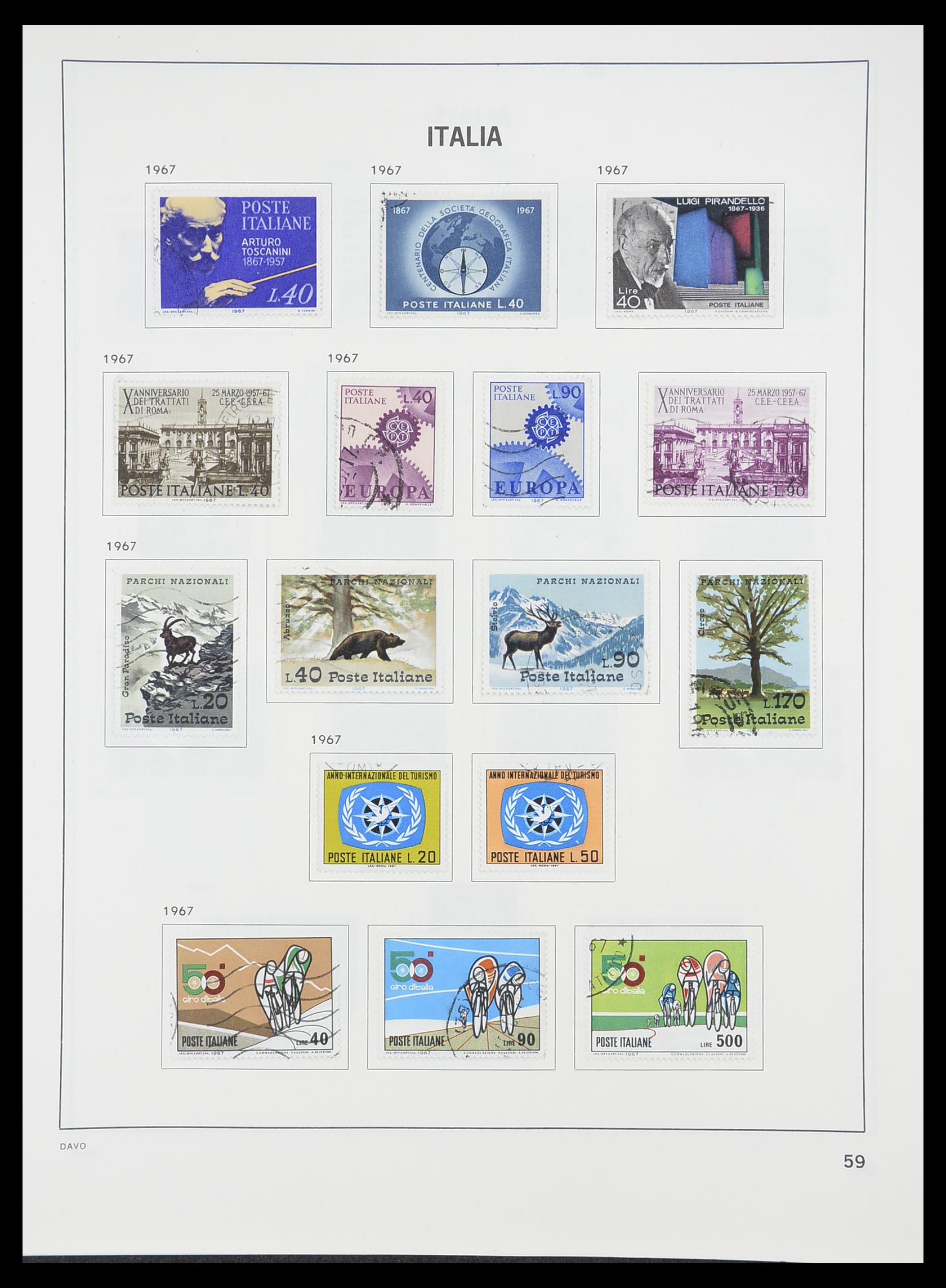 33413 034 - Postzegelverzameling 33413 Italië 1945-2000.