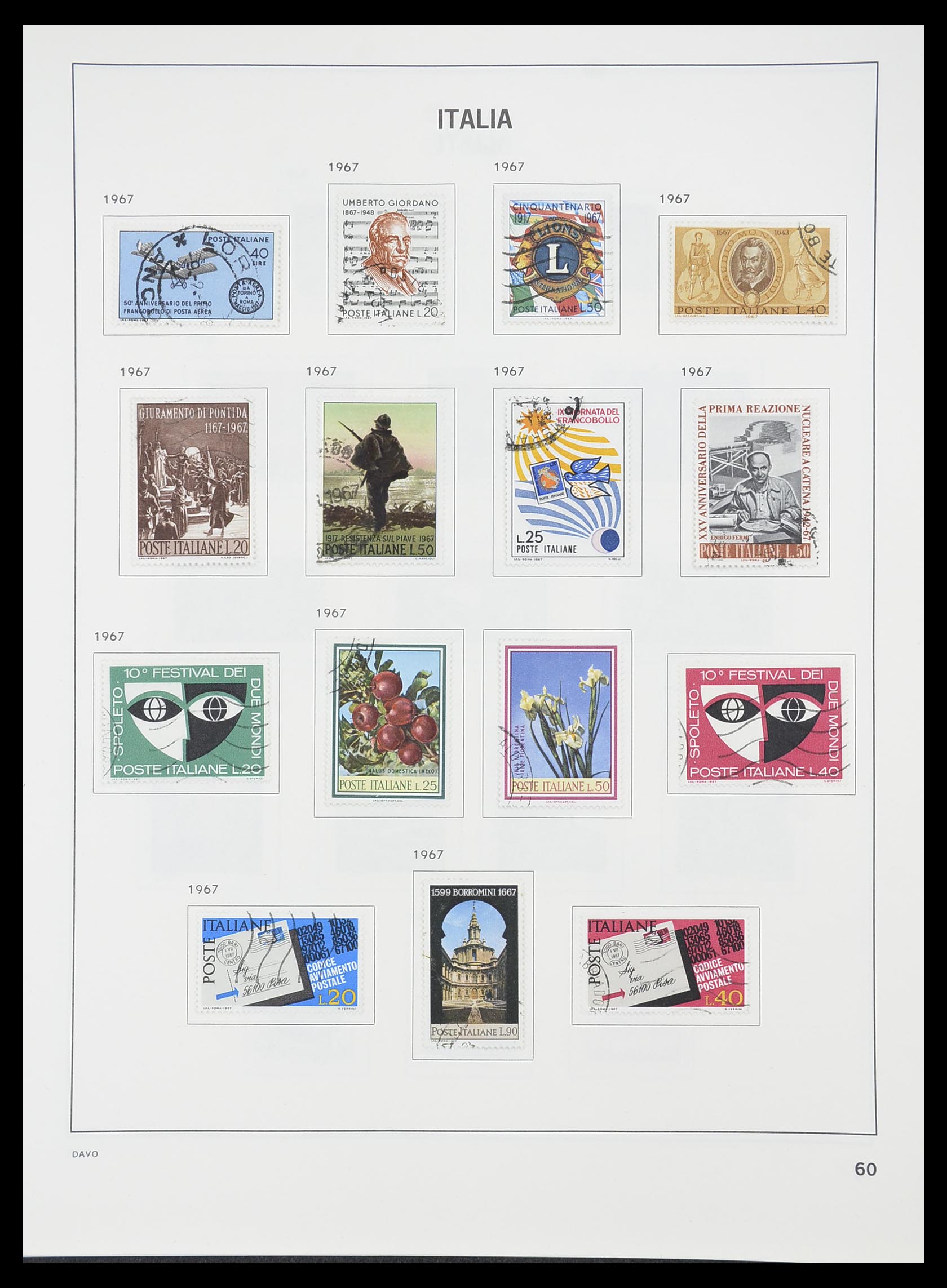 33413 035 - Postzegelverzameling 33413 Italië 1945-2000.