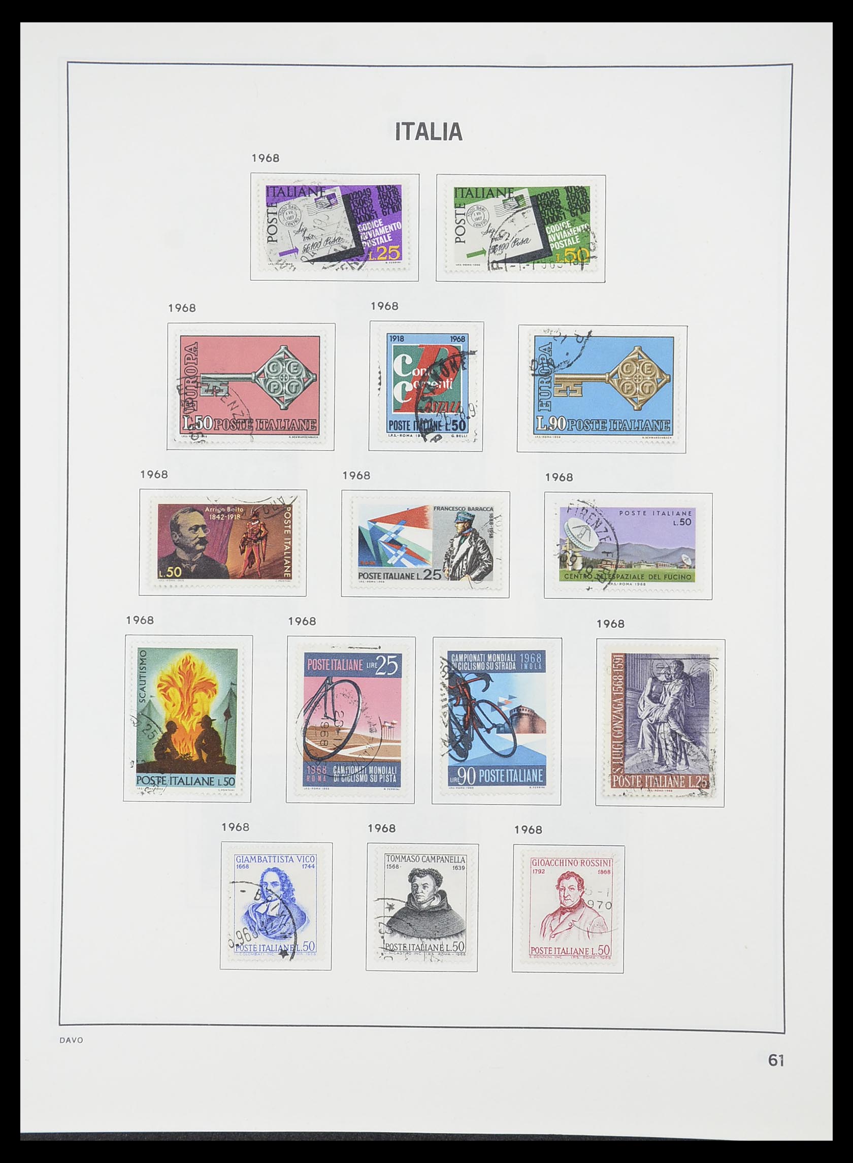33413 036 - Postzegelverzameling 33413 Italië 1945-2000.