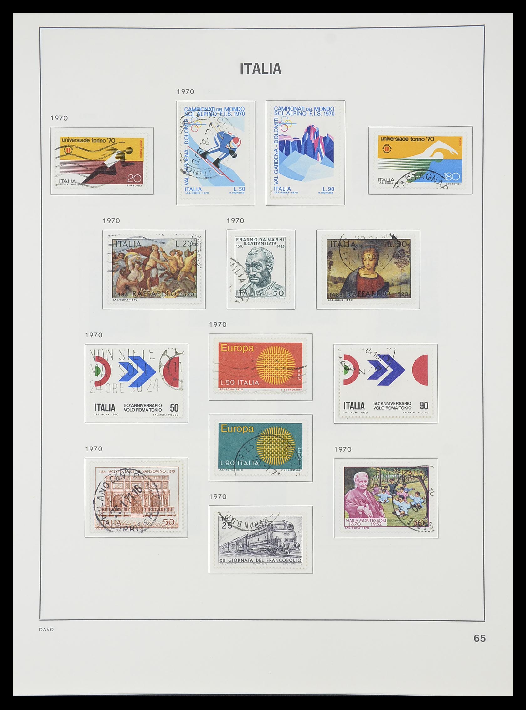 33413 040 - Postzegelverzameling 33413 Italië 1945-2000.