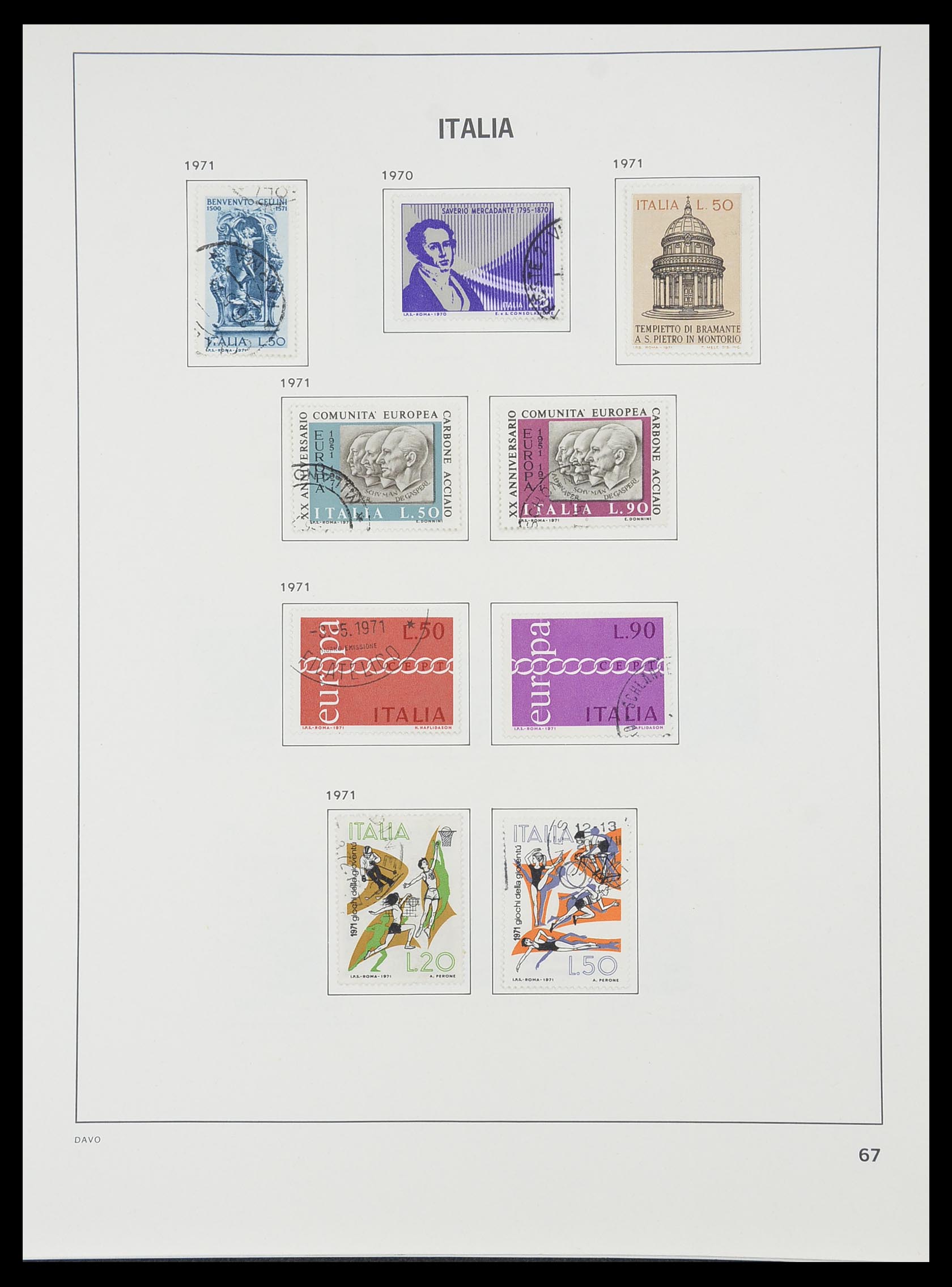 33413 042 - Postzegelverzameling 33413 Italië 1945-2000.