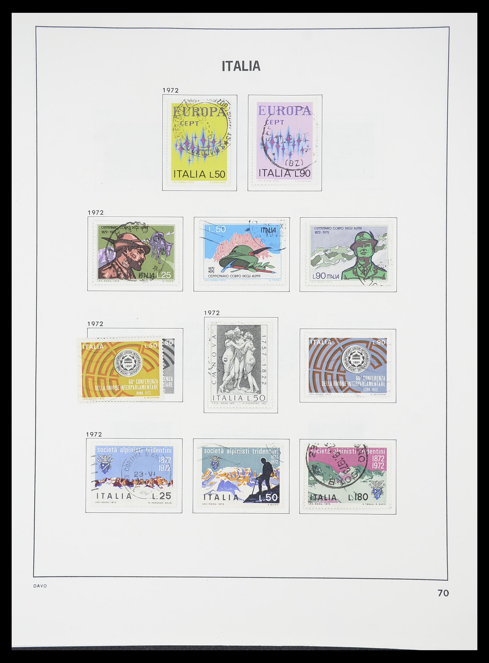 33413 045 - Postzegelverzameling 33413 Italië 1945-2000.