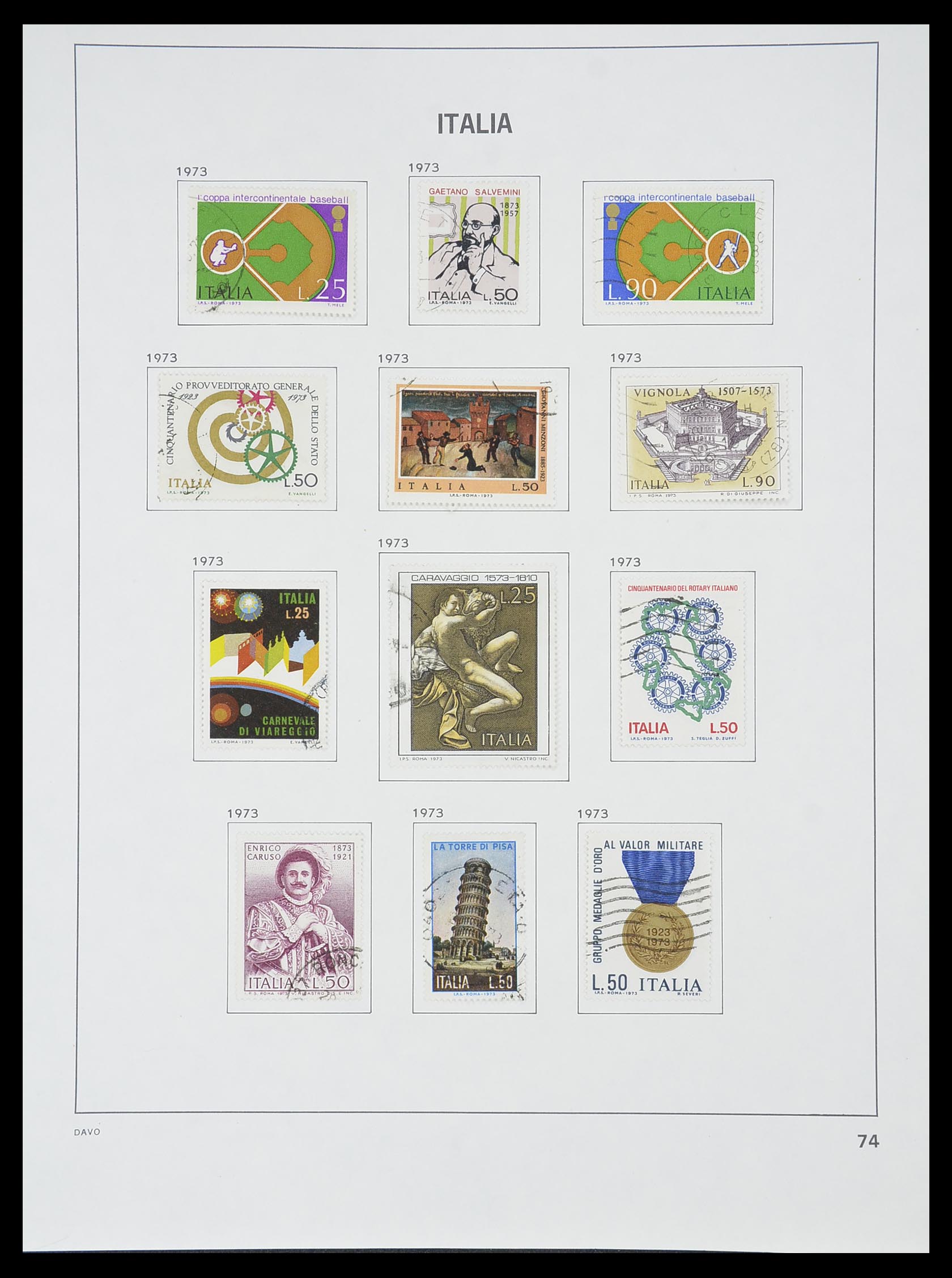 33413 049 - Postzegelverzameling 33413 Italië 1945-2000.