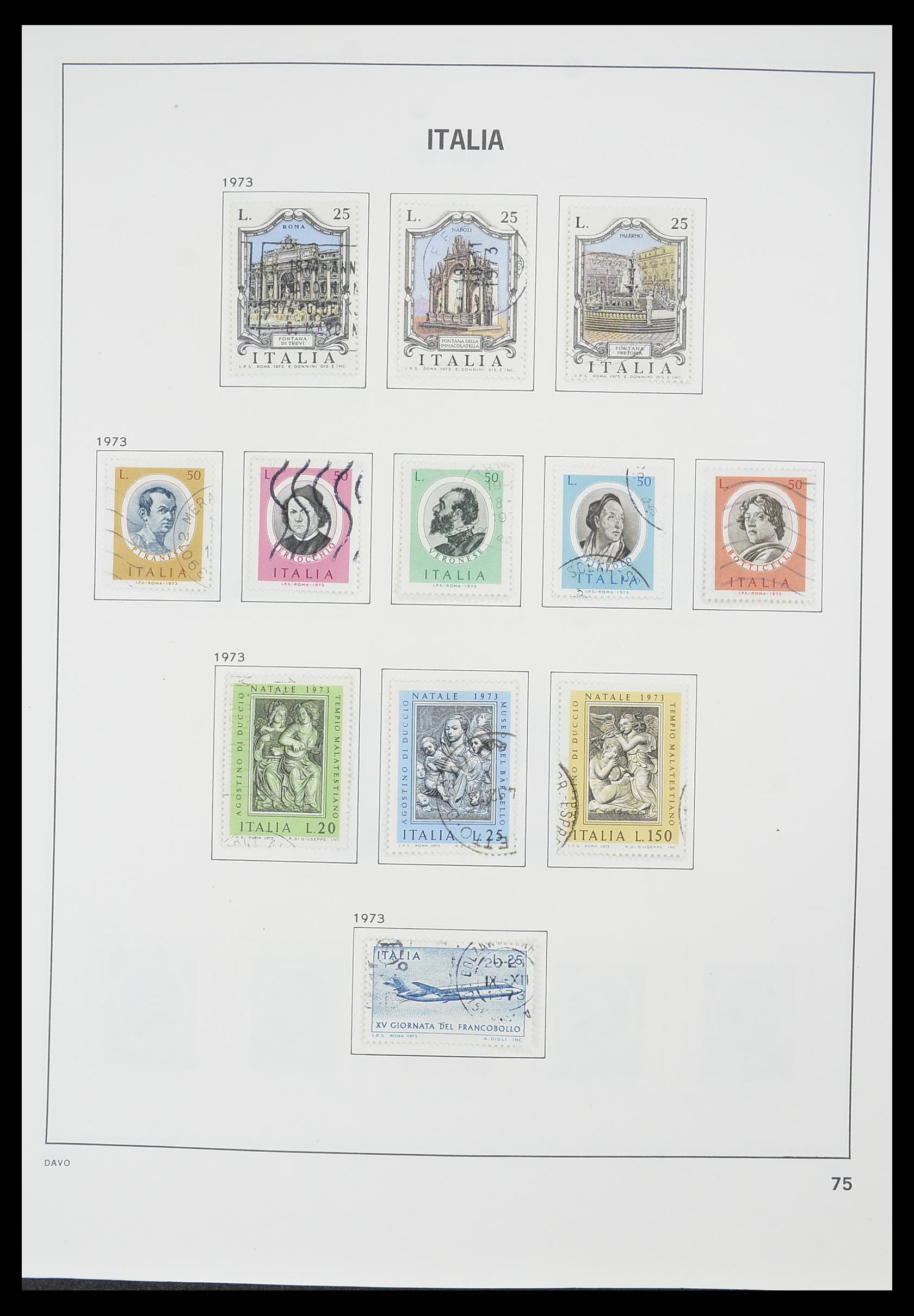 33413 050 - Postzegelverzameling 33413 Italië 1945-2000.
