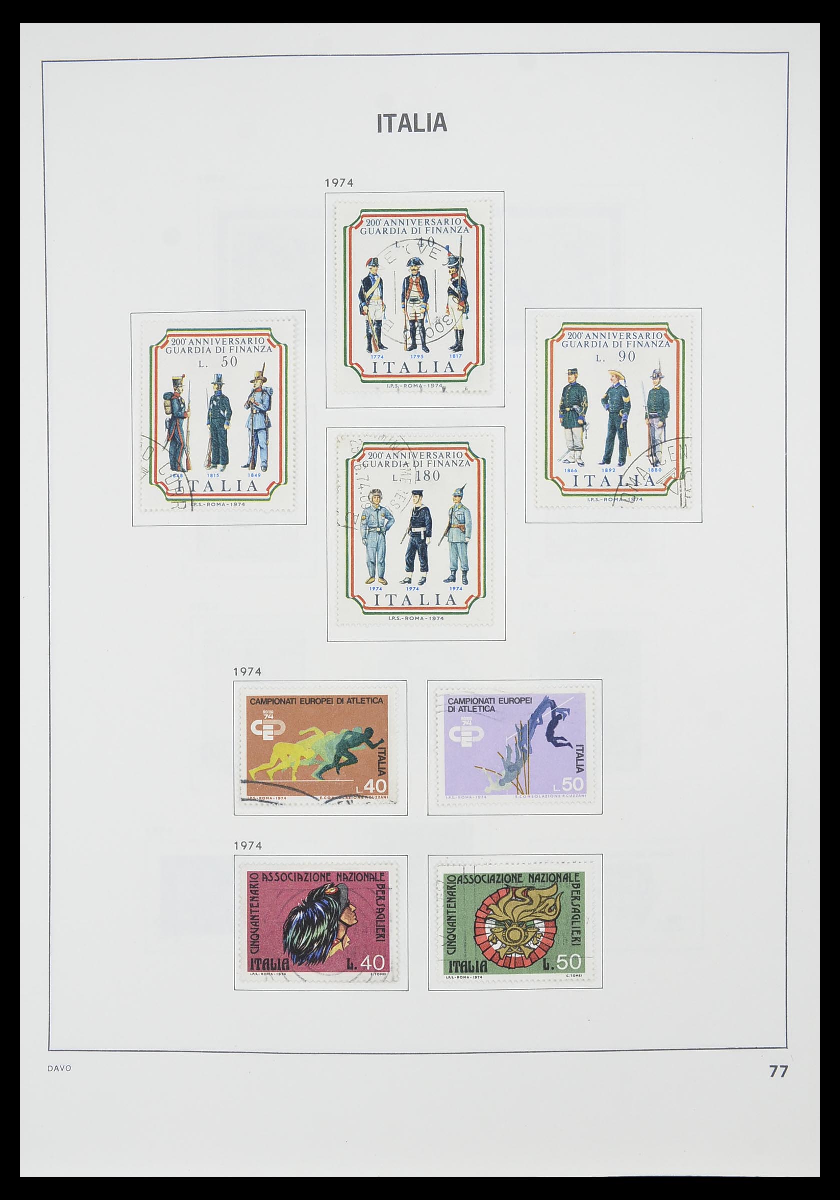 33413 052 - Postzegelverzameling 33413 Italië 1945-2000.