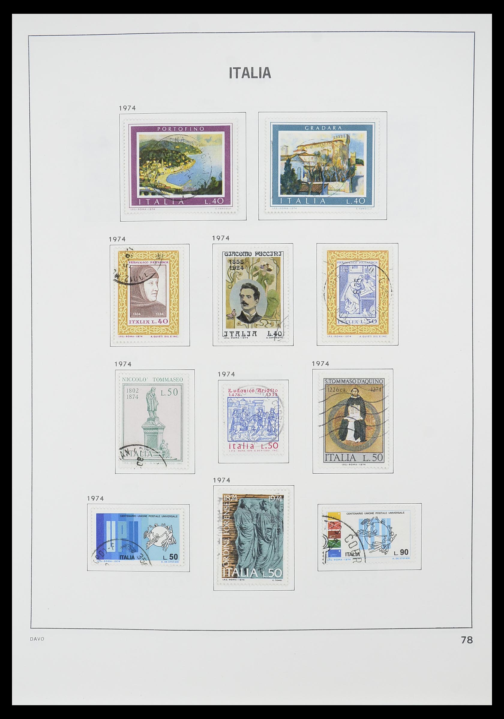 33413 053 - Postzegelverzameling 33413 Italië 1945-2000.