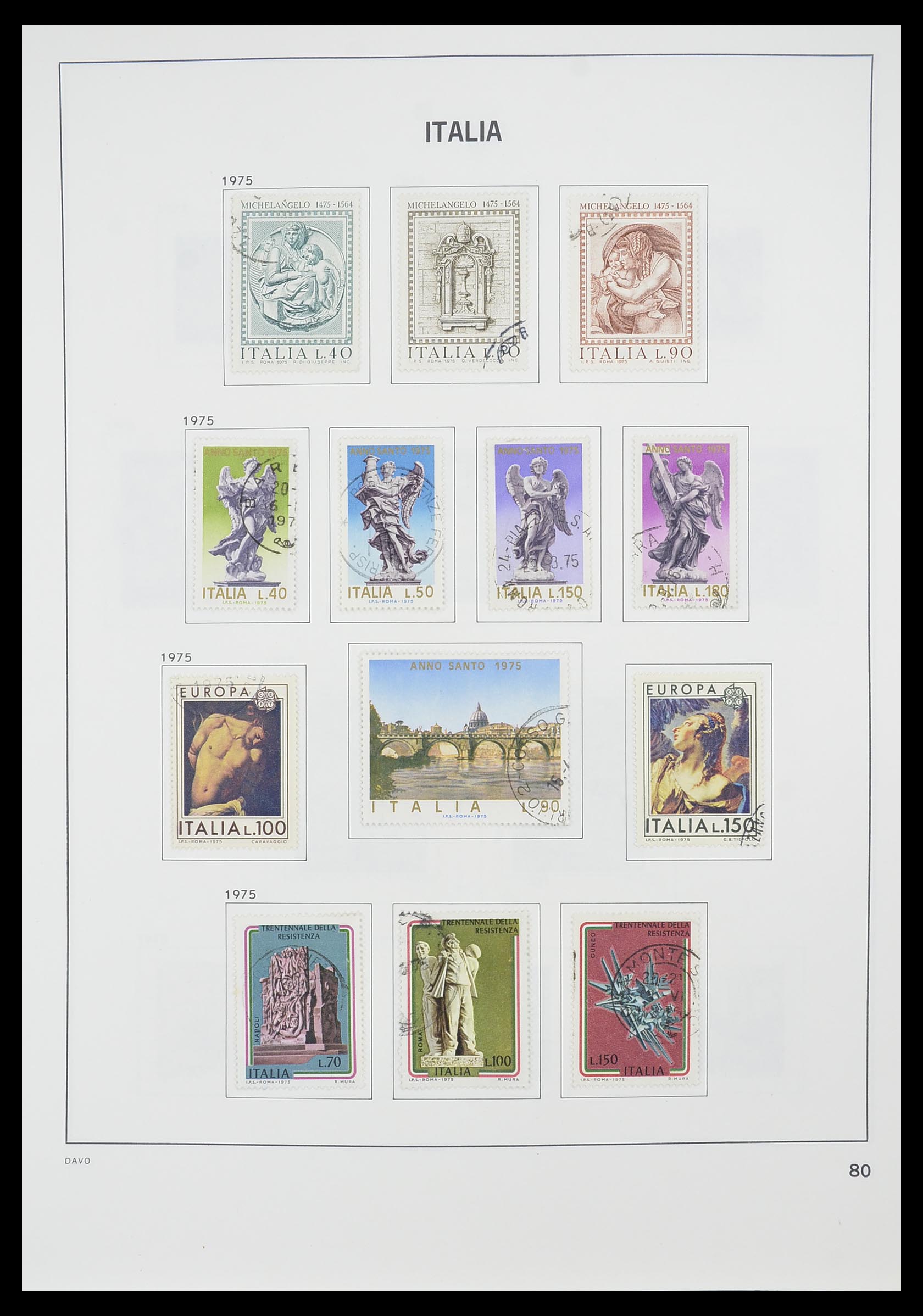 33413 055 - Postzegelverzameling 33413 Italië 1945-2000.