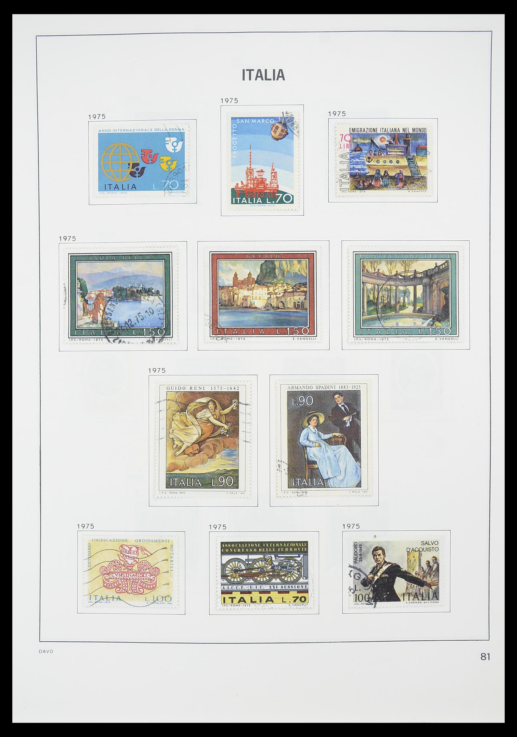 33413 056 - Postzegelverzameling 33413 Italië 1945-2000.