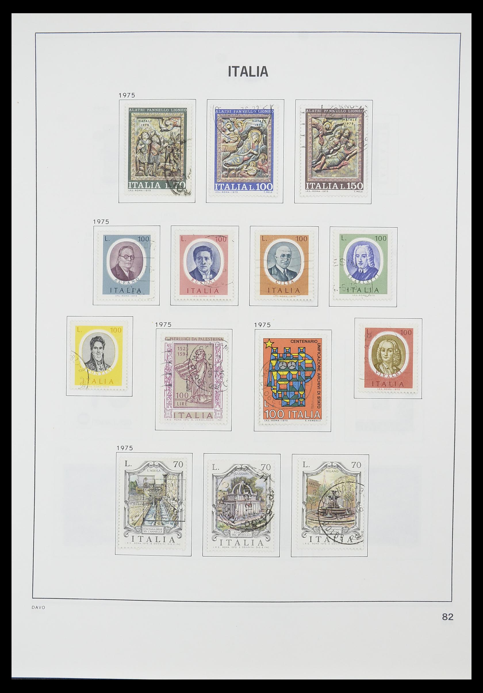 33413 057 - Postzegelverzameling 33413 Italië 1945-2000.
