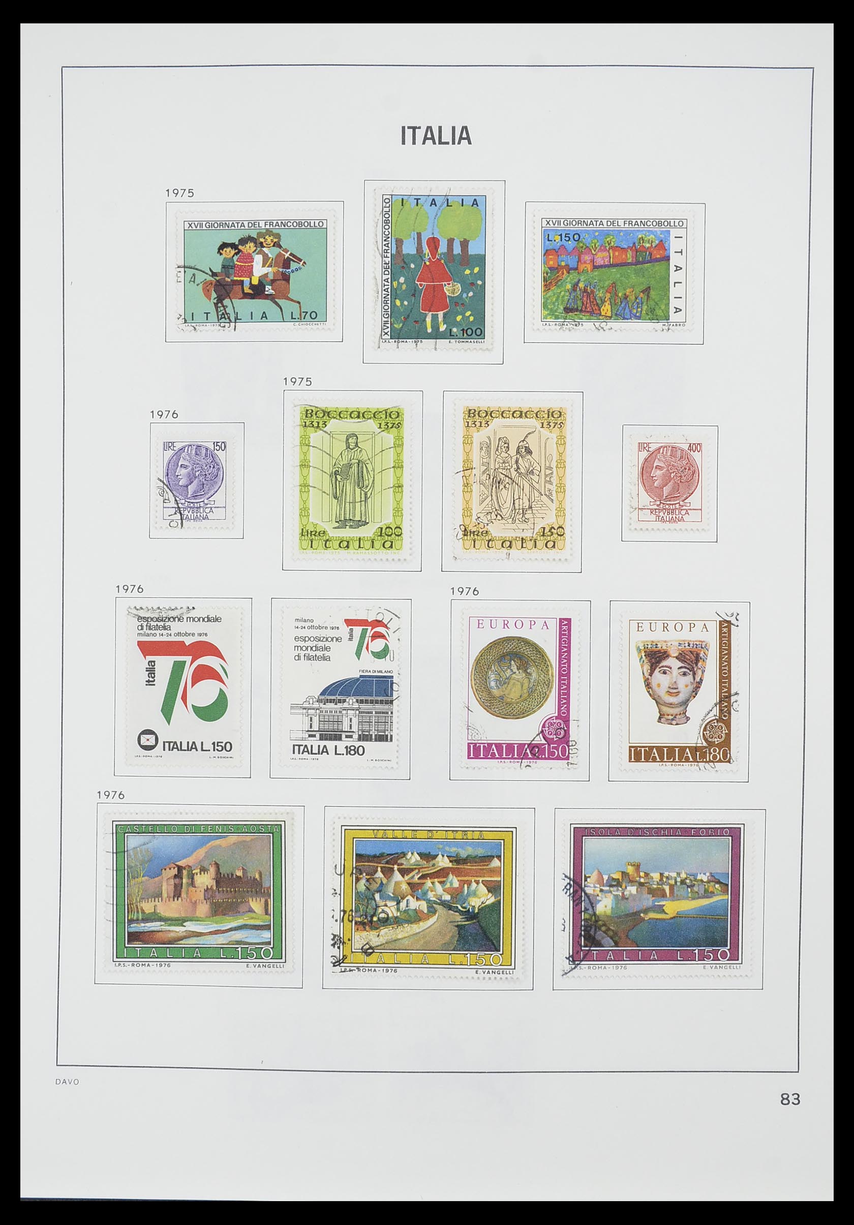 33413 058 - Postzegelverzameling 33413 Italië 1945-2000.